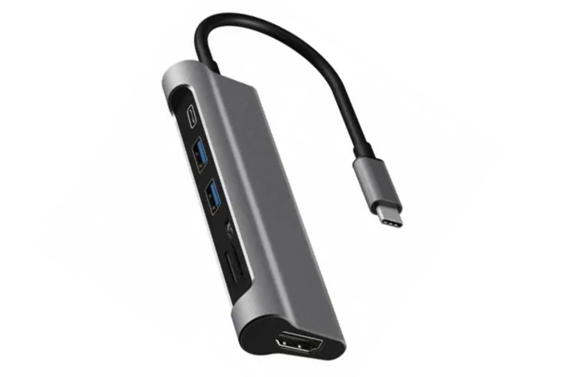 هاب USB هاب USB-C جی سی پال 7 پورت مدل JCP6217