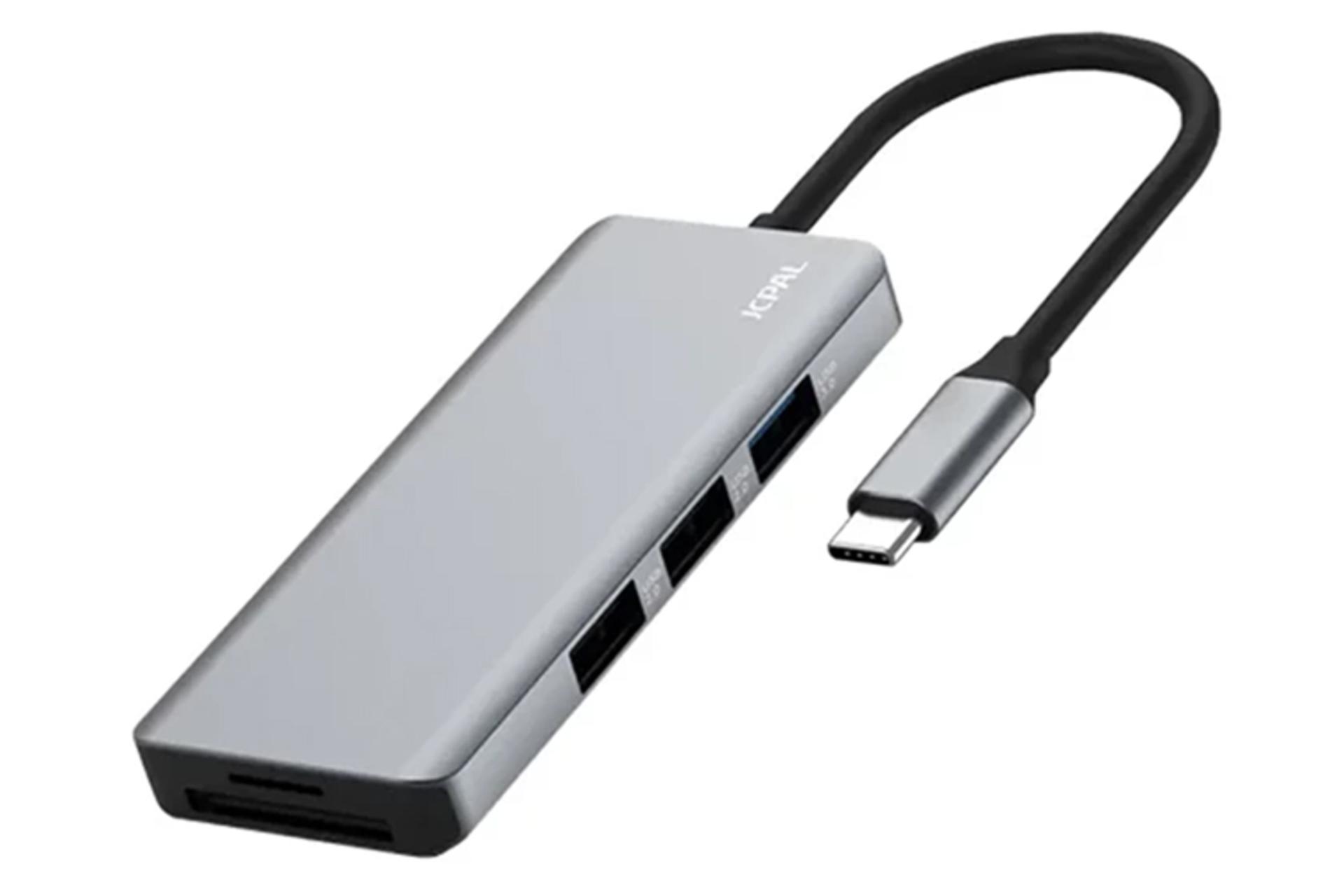 هاب USB هاب USB-C جی سی پال 7 پورت مدل JCP6300