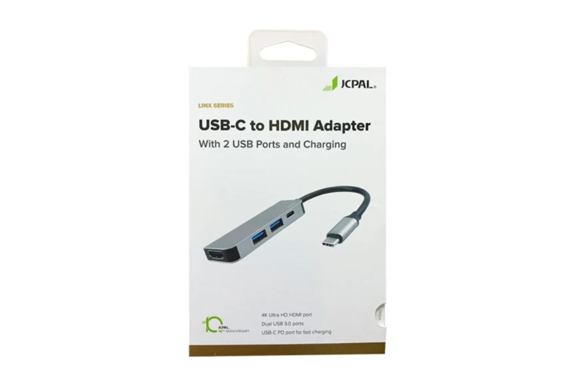 جعبه هاب USB هاب USB-C جی سی پال 4 پورت مدل JCP6189
