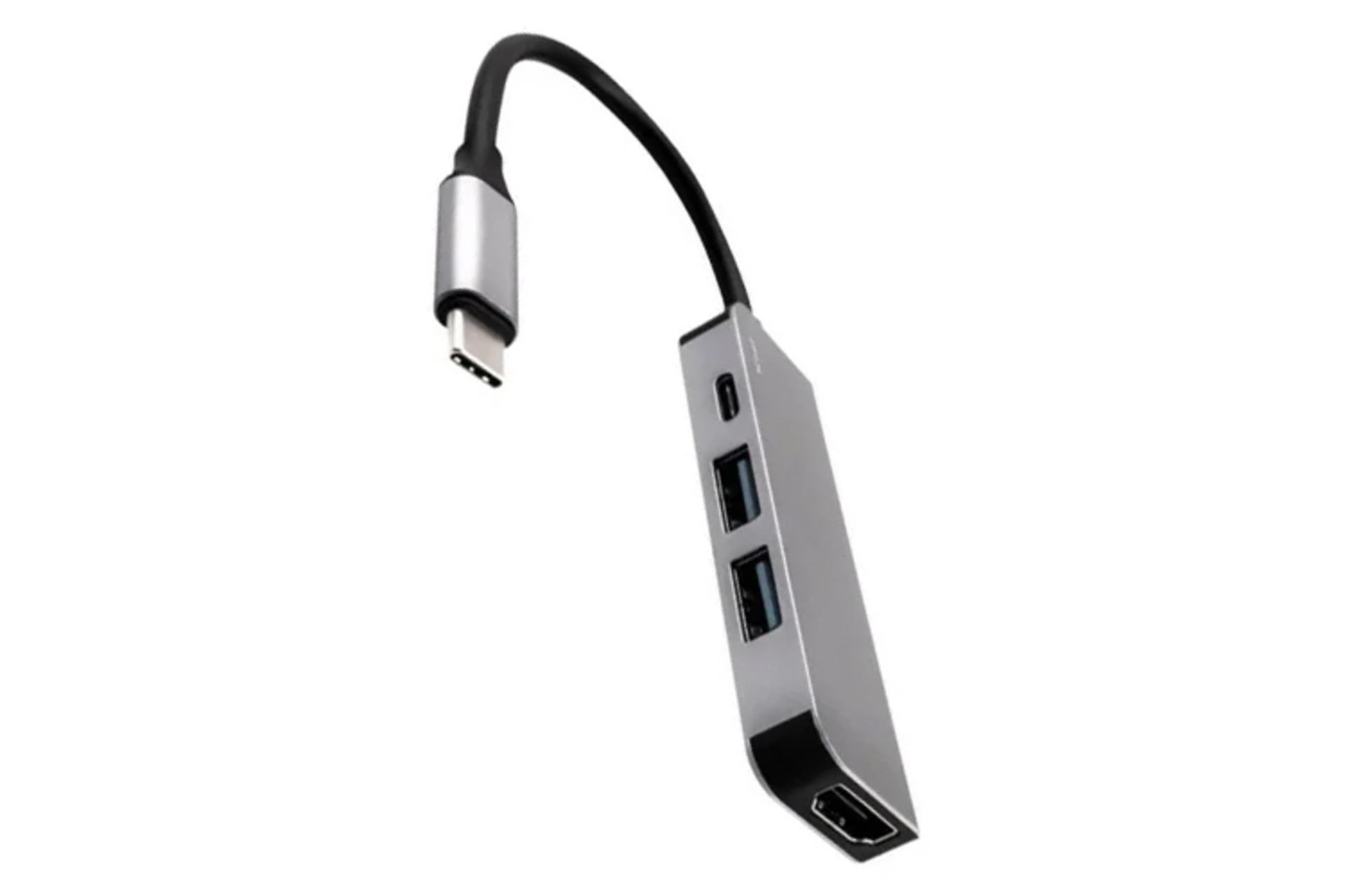 هاب USB هاب USB-C جی سی پال 4 پورت مدل JCP6189