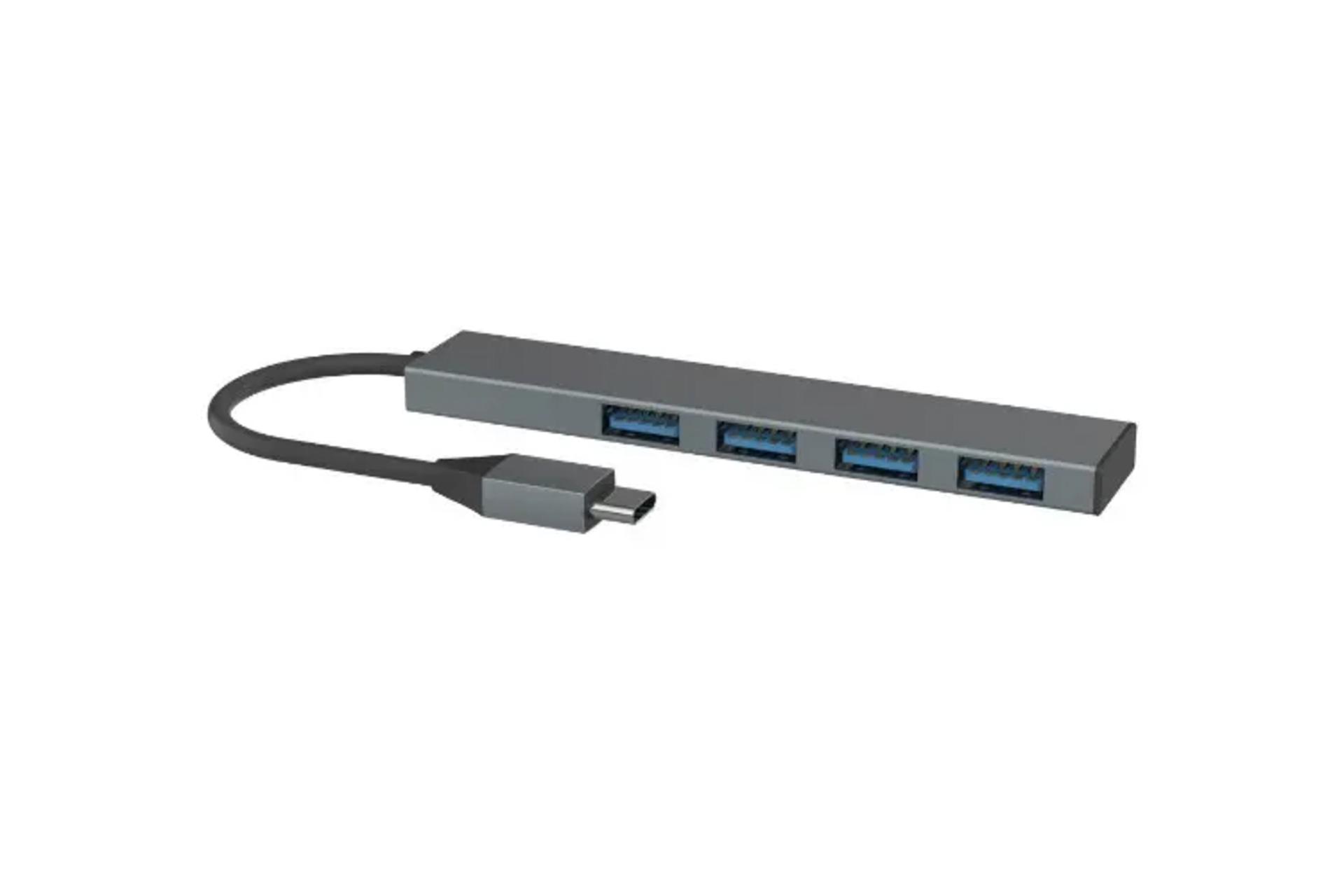 کانکتور هاب USB هاب USB-C جی سی پال 4 پورت مدل JCP6237