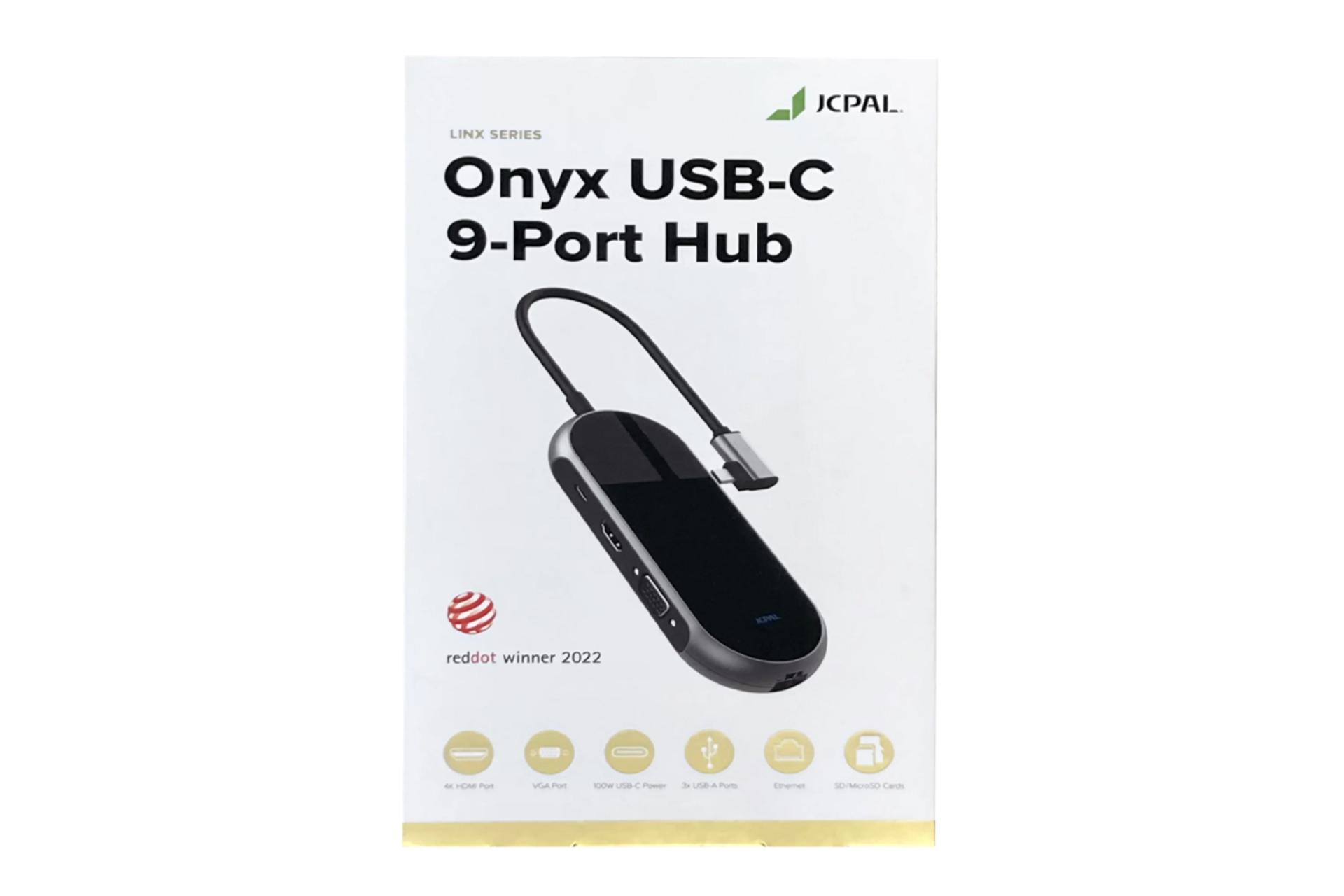 جعبه هاب USB هاب USB-C جی سی پال 9 پورت مدل Onyx JCP6254
