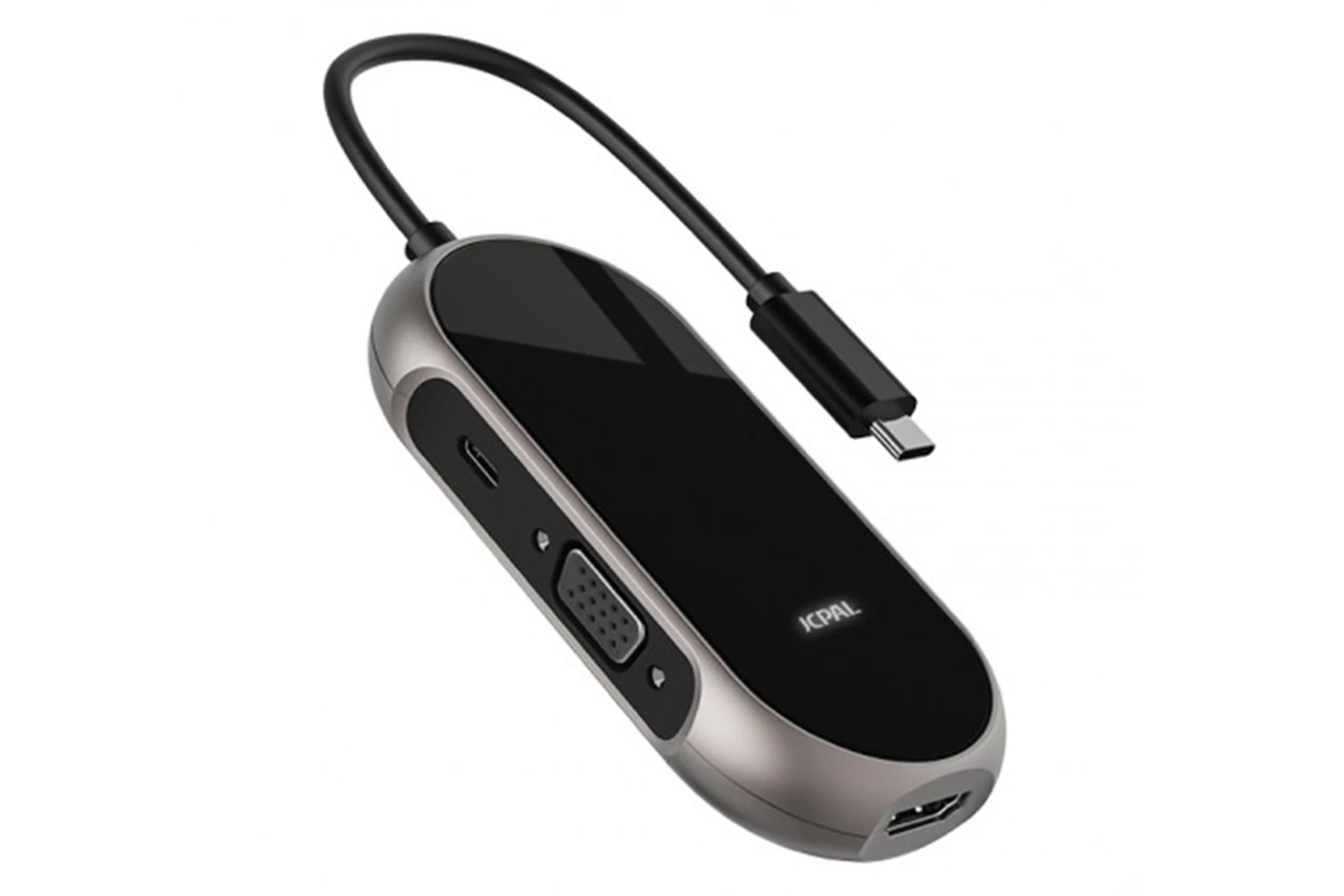 هاب USB هاب USB-C جی سی پال 6 پورت مدل Onyx JCP6253 رنگ مشکی