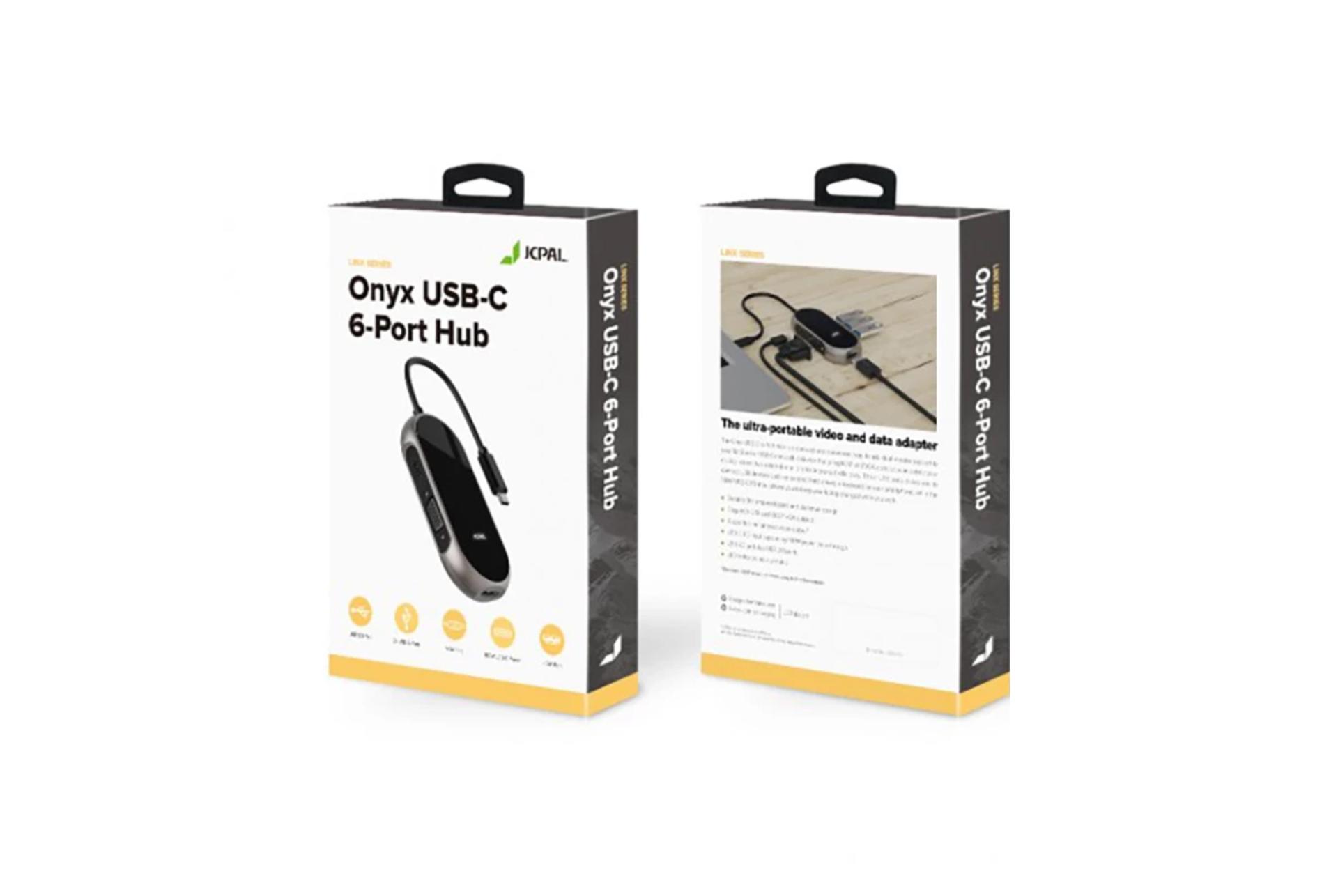 جعبه هاب USB هاب USB-C جی سی پال 6 پورت مدل Onyx JCP6253