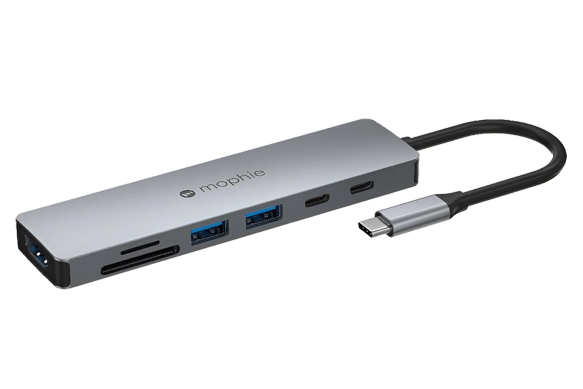 کانکتور هاب USB هاب USB-C موفی 7 پورت مدل Multimedia Hub