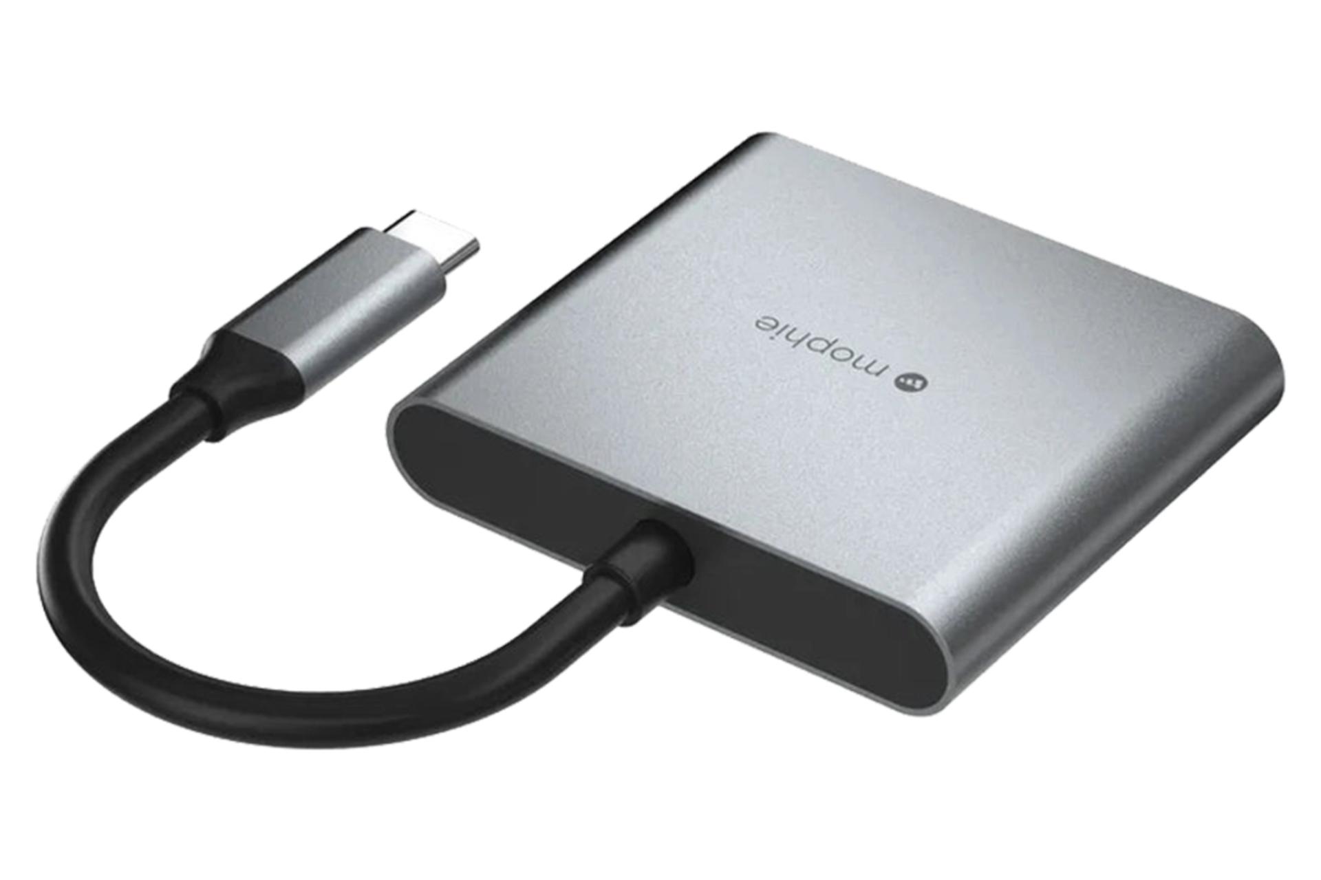 هاب USB هاب USB-C موفی 3 پورت مدل Multimedia Hub