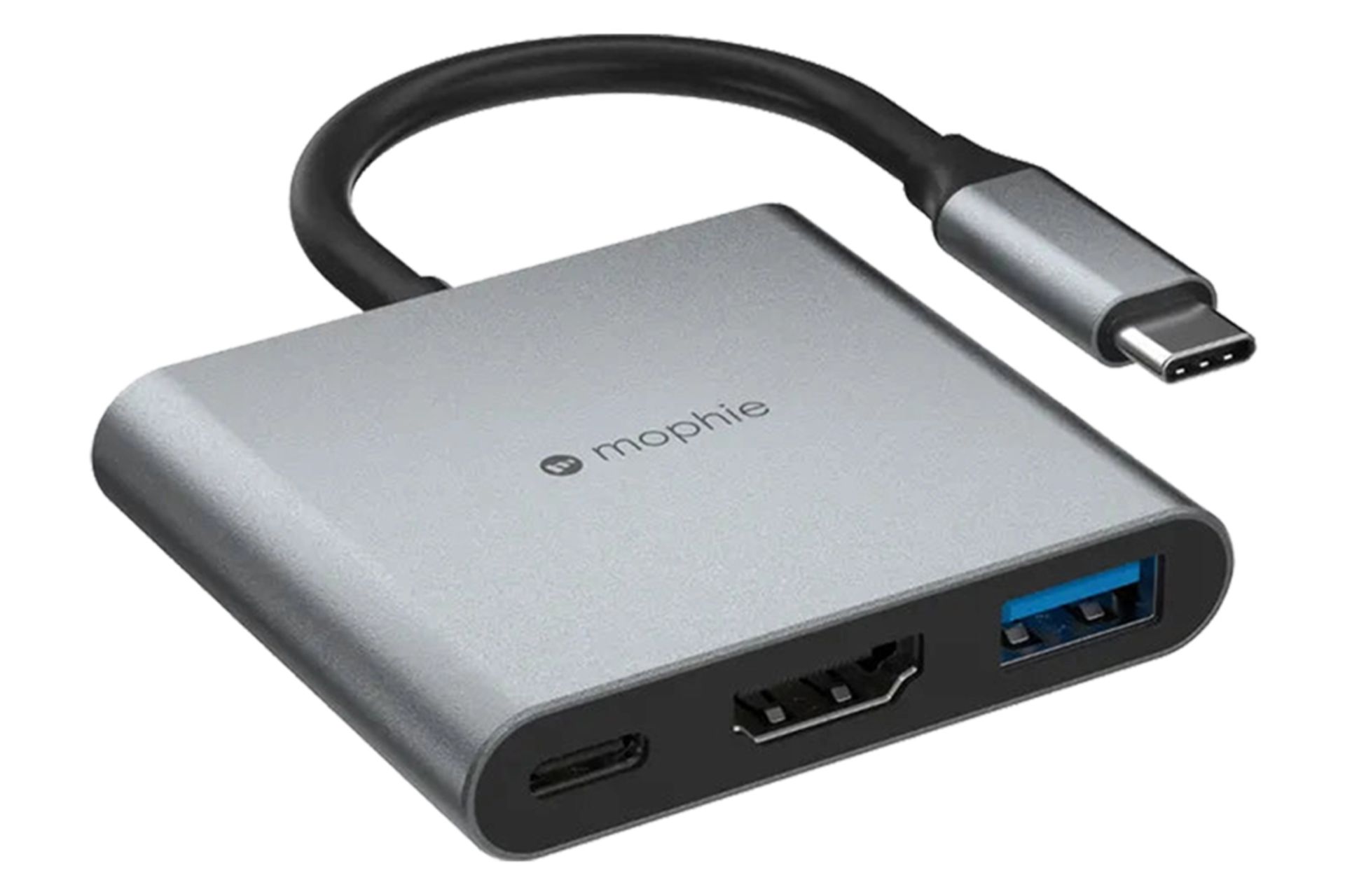 ابعاد و اندازه هاب USB هاب USB-C موفی 3 پورت مدل Multimedia Hub