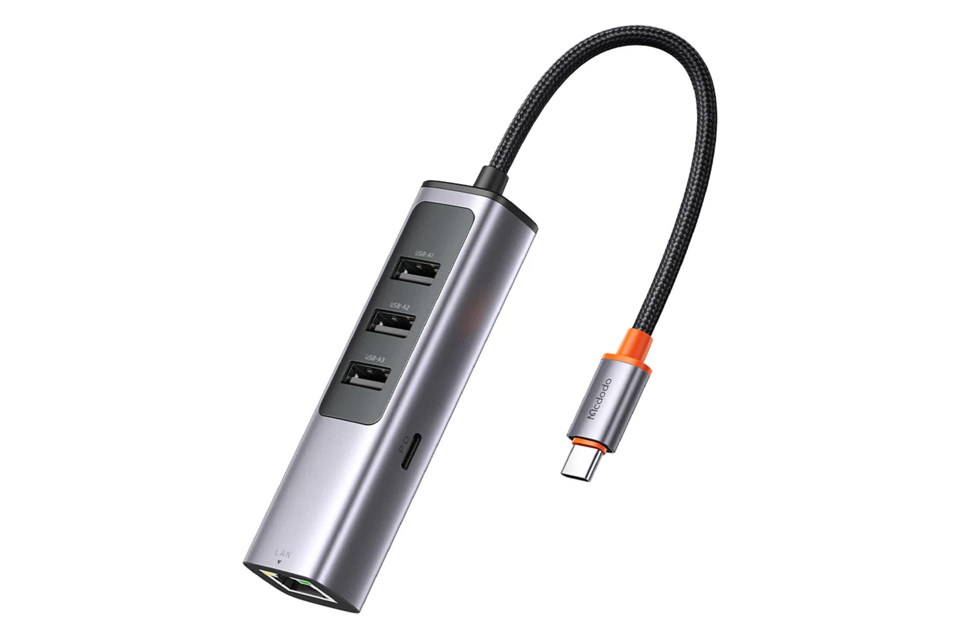 هاب USB هاب USB-C مک دودو 5 پورت مدل HU-1110