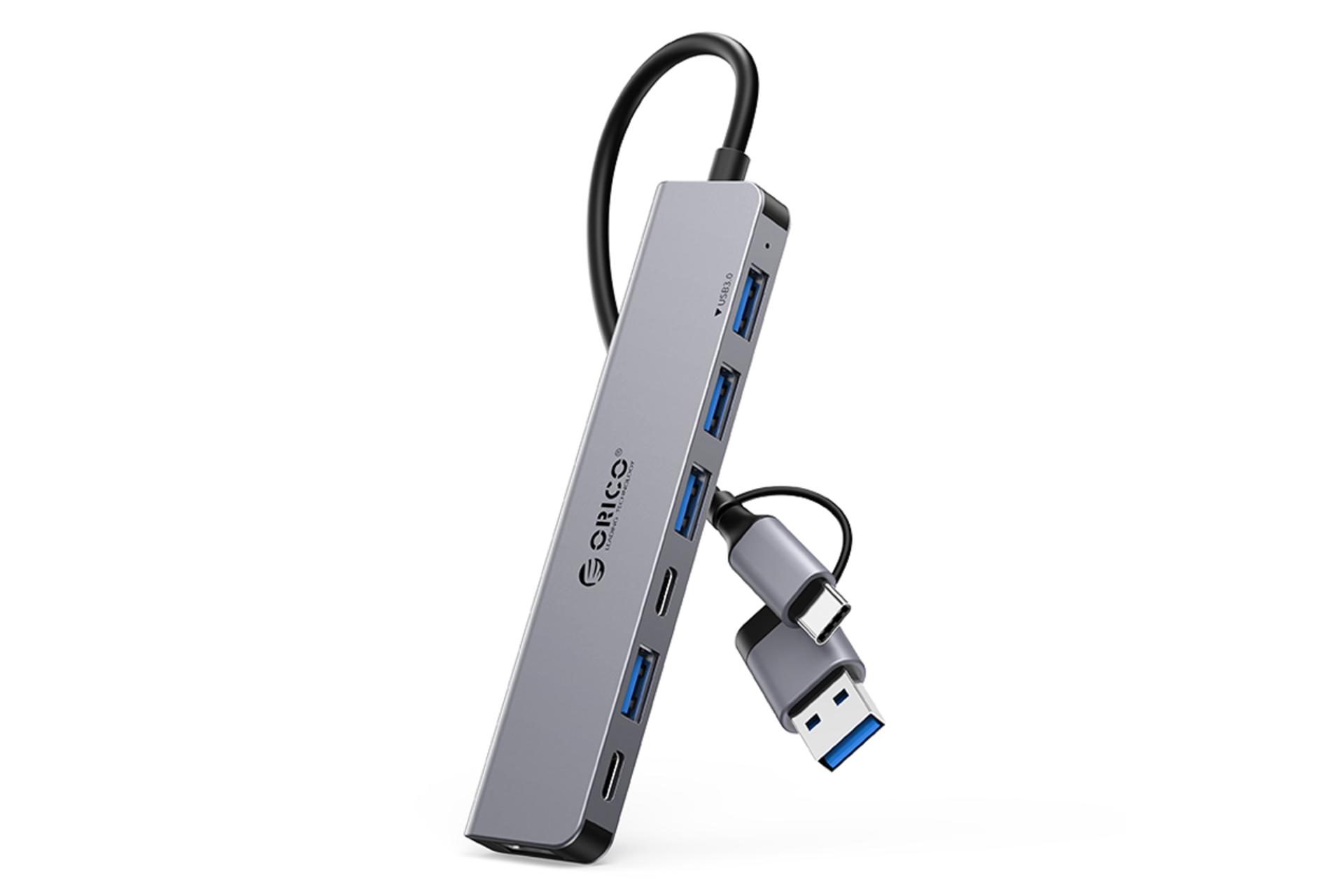 کانکتور هاب USB هاب USB-C اوریکو 7 پورت مدل YSA7-U3