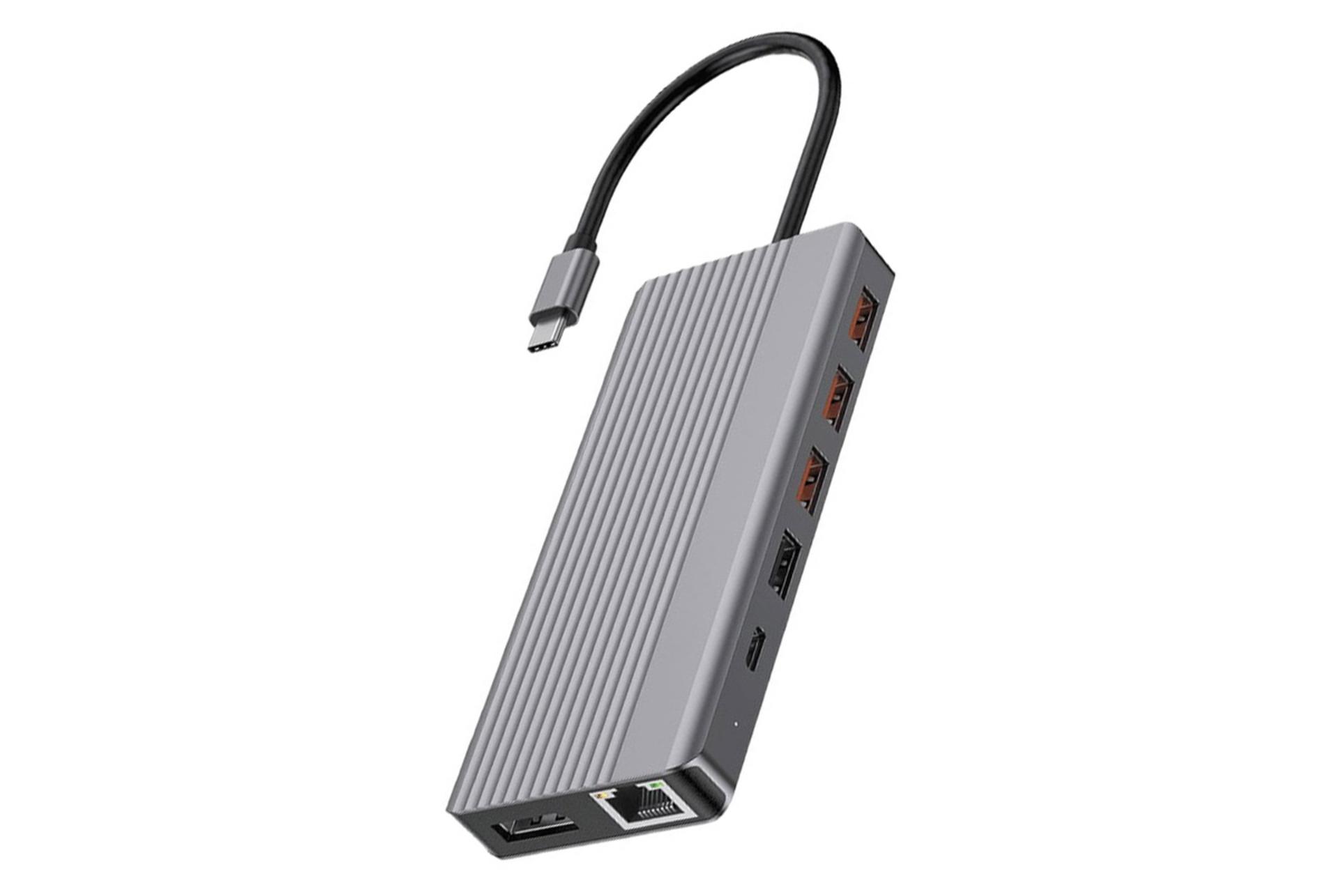 هاب USB هاب USB-C پاورولوجی 13 پورت مدل P131HBCGY