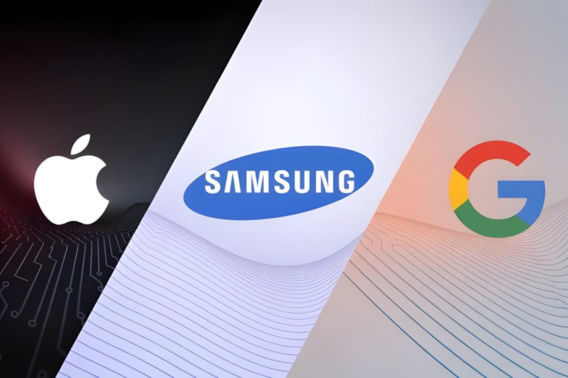 اپل و گوگل و سامسونگ