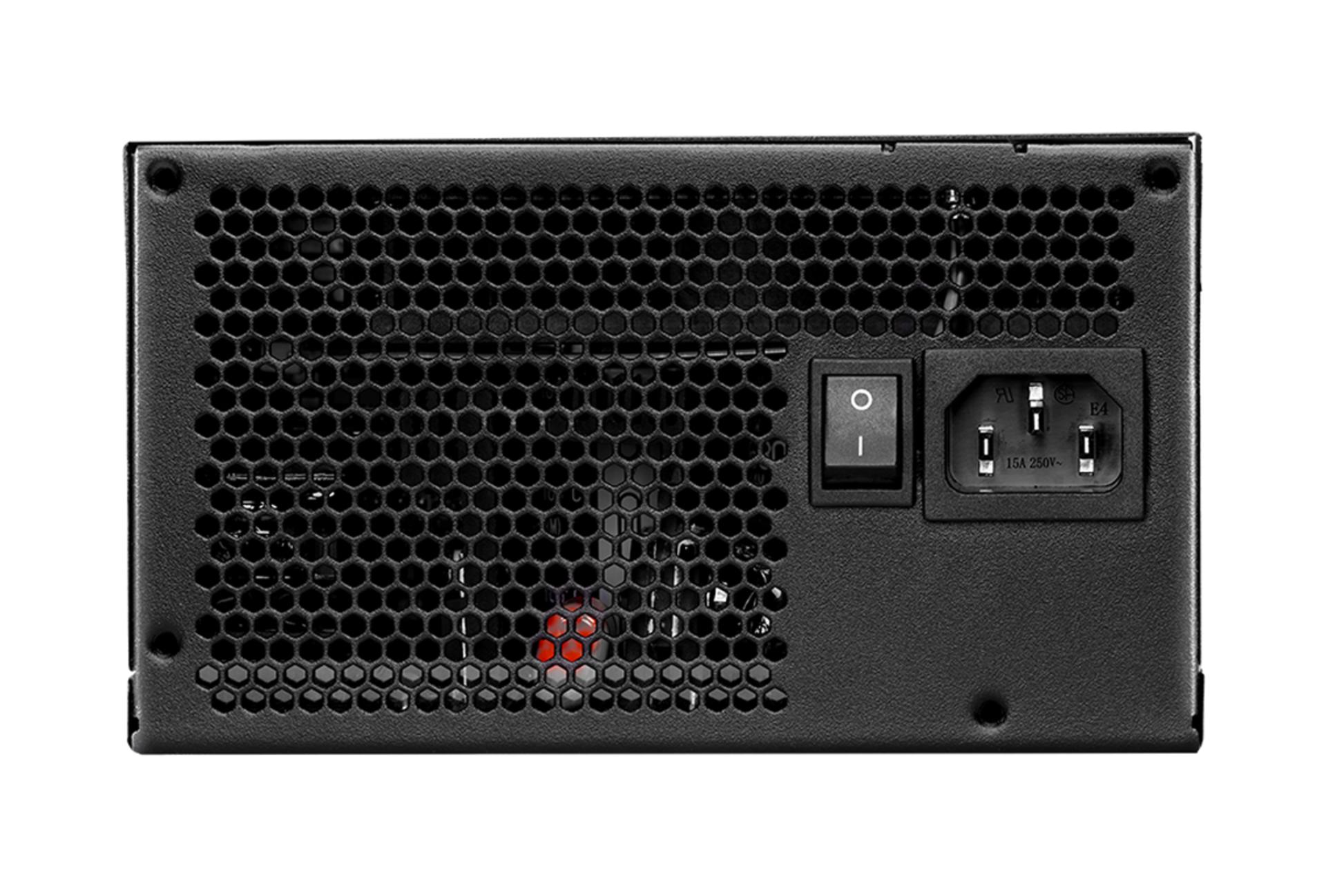 نمای پشت پاور کامپیوتر ای دیتا XPG CYBERCORE II با توان 1000 وات