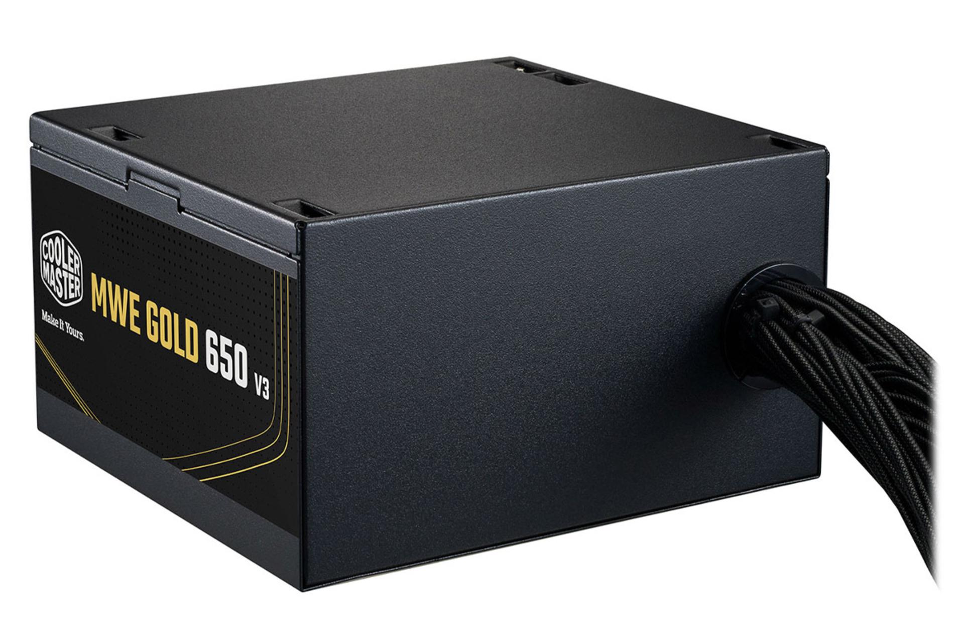 کانکتور پاور کامپیوتر کولر مستر MWE Gold V3 ATX 3.1 Non-Modular Series با توان 650 وات