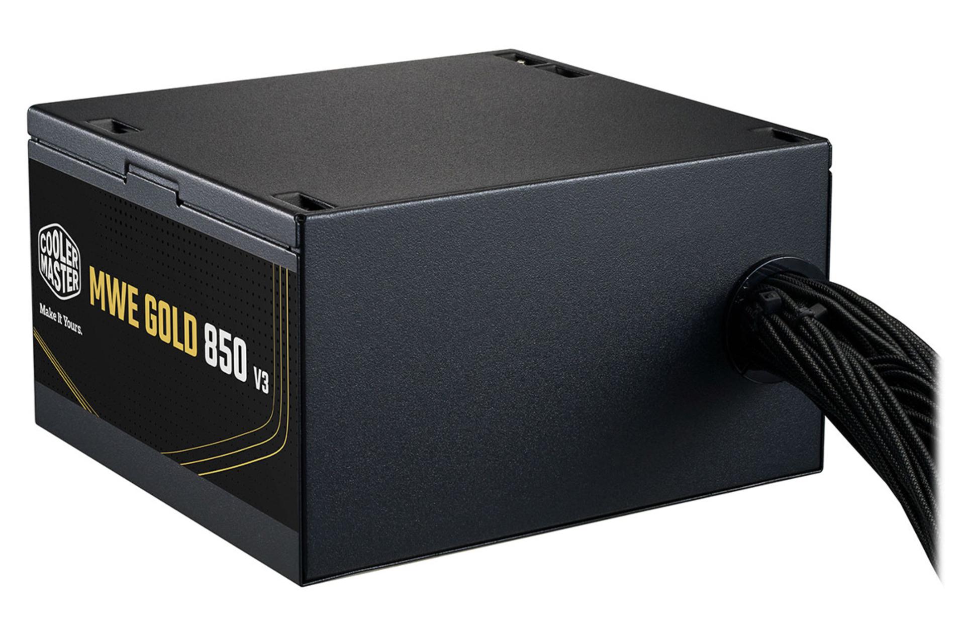 کانکتور پاور کامپیوتر کولر مستر MWE Gold V3 ATX 3.1 Non-Modular Series با توان 850 وات