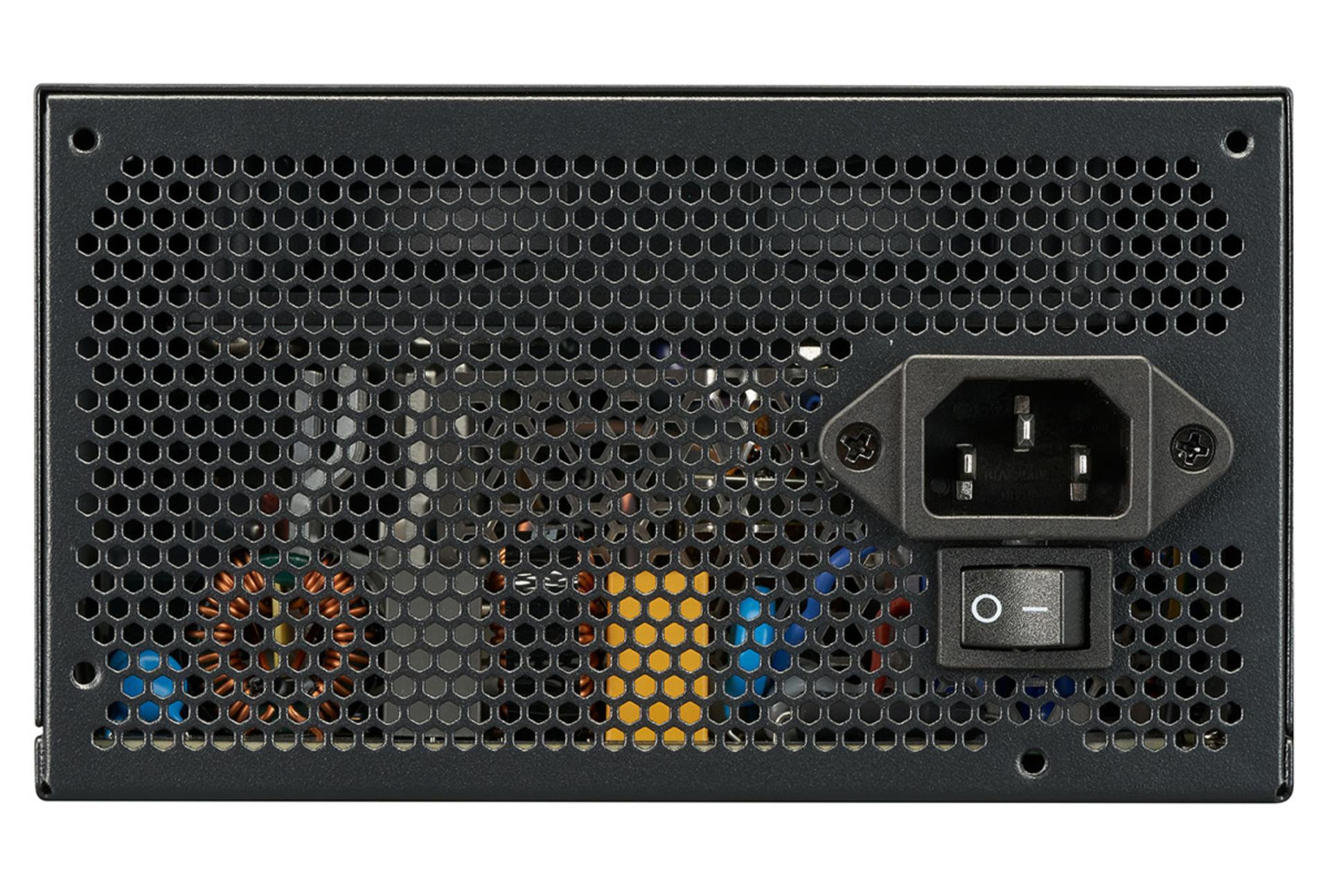 نمای پشت پاور کامپیوتر کولر مستر MWE Gold V3 ATX 3.1 Non-Modular Series با توان 850 وات