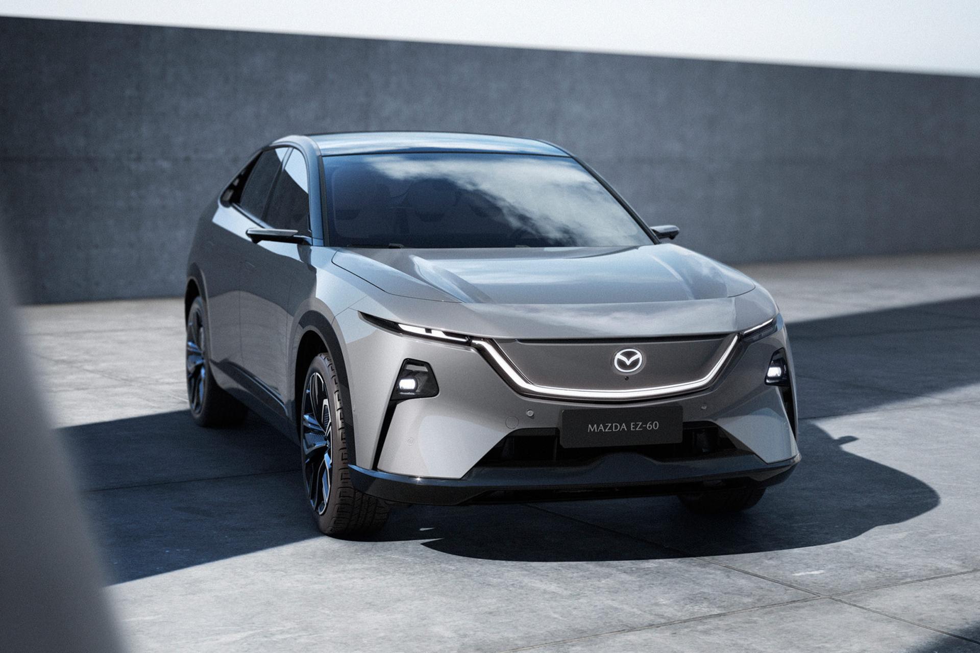 خودرو مزدا Mazda EZ-60 EREV نمای جلو و جانبی