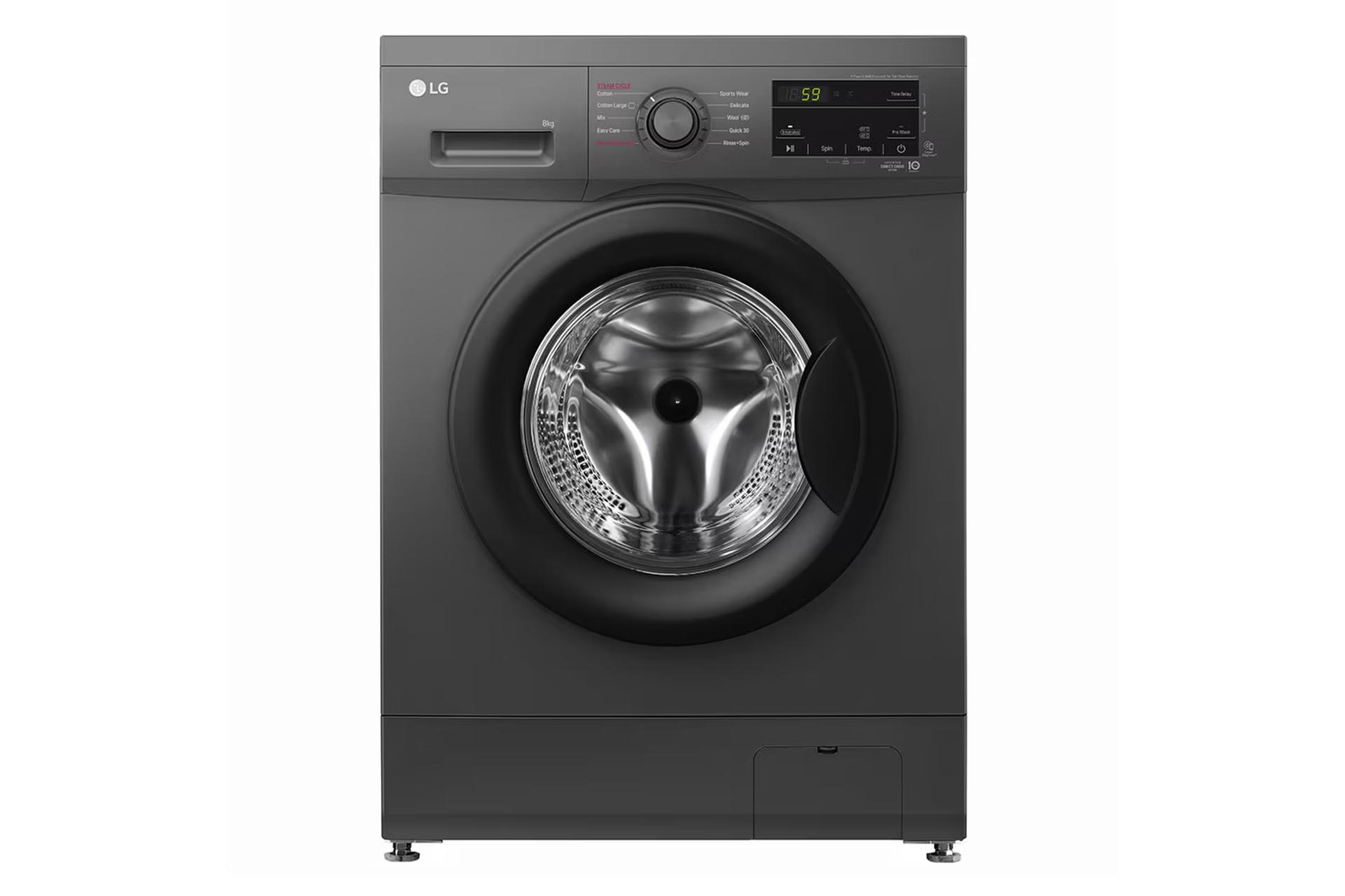 ماشین لباسشویی ال جی F4J3TYG6J نمای جلو