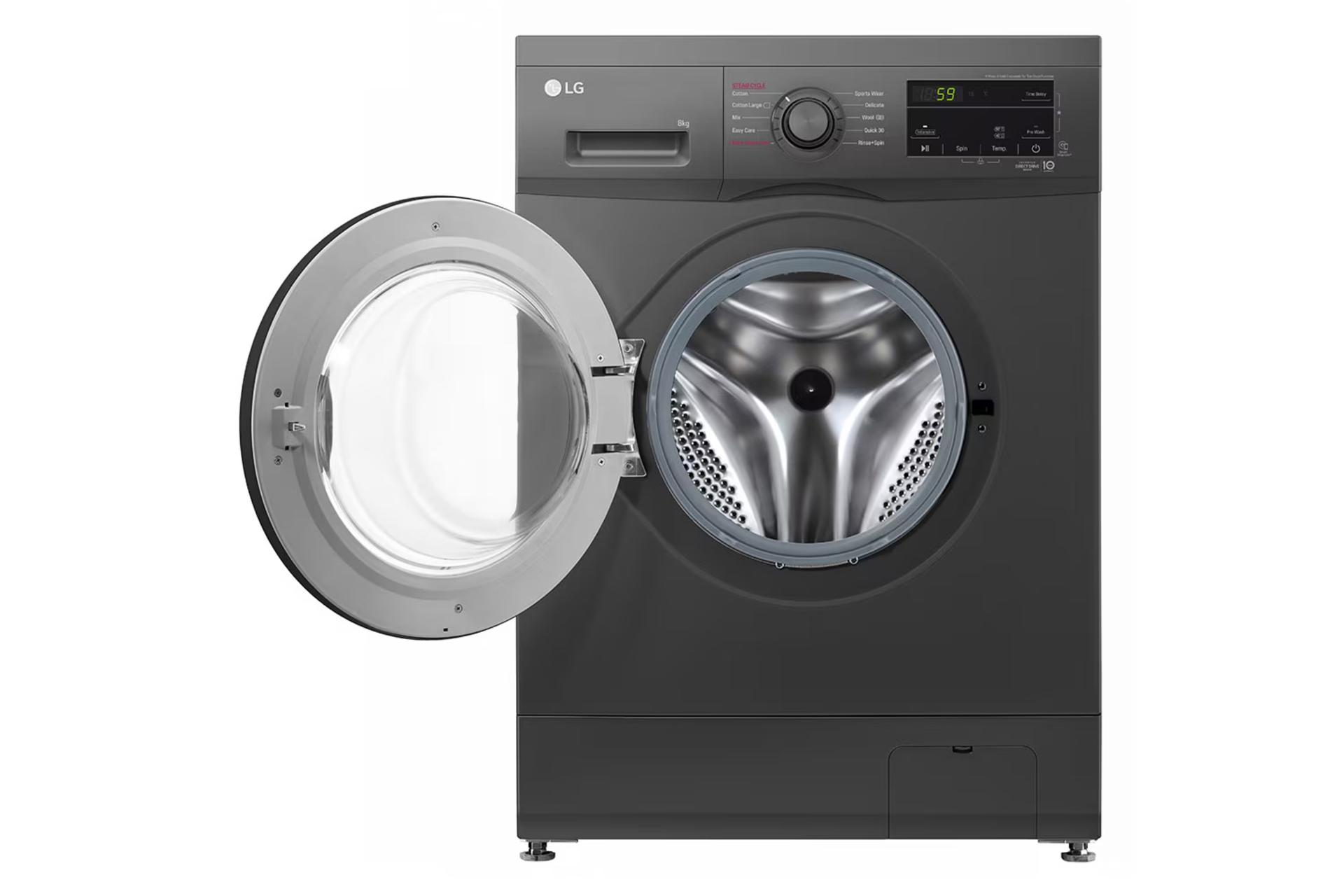 نمای داخل ماشین لباسشویی ال جی F4J3TYG6J