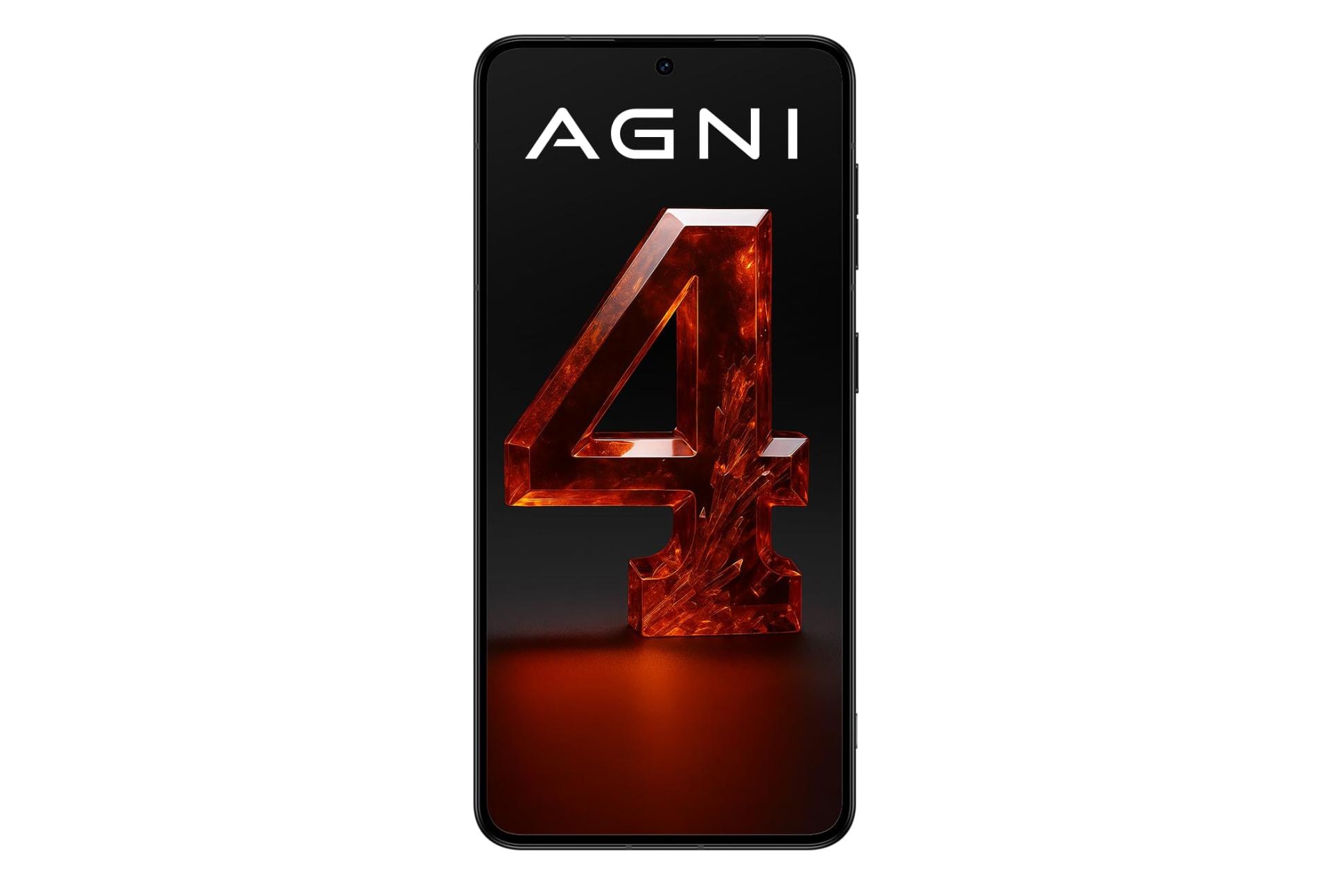 پنل جلو و صفحه نمایش گوشی موبایل لاوا Lava Agni 4 مشکی