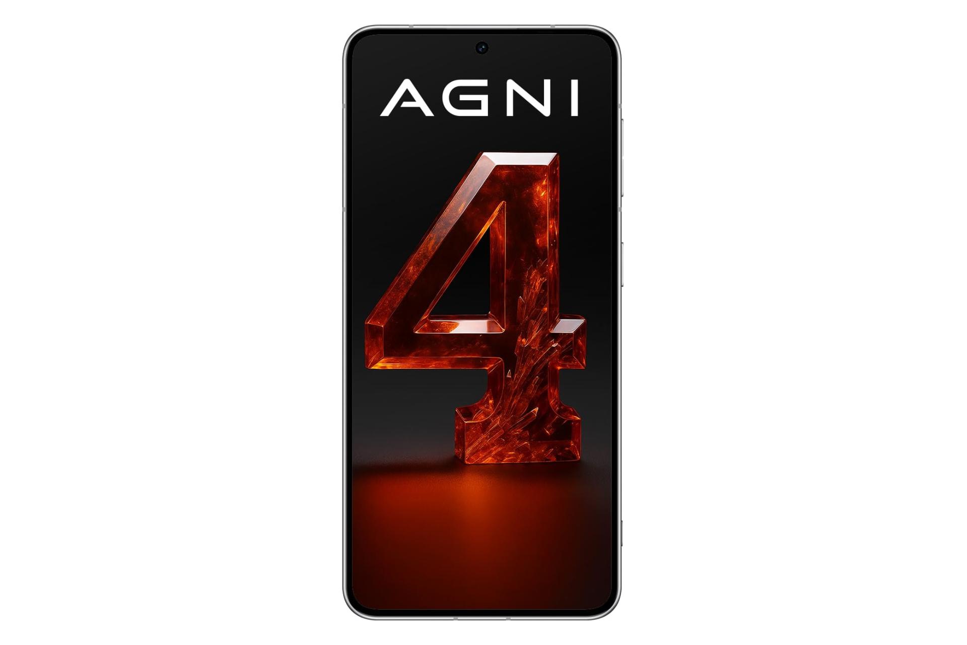 پنل جلو و صفحه نمایش گوشی موبایل لاوا Lava Agni 4 سفید