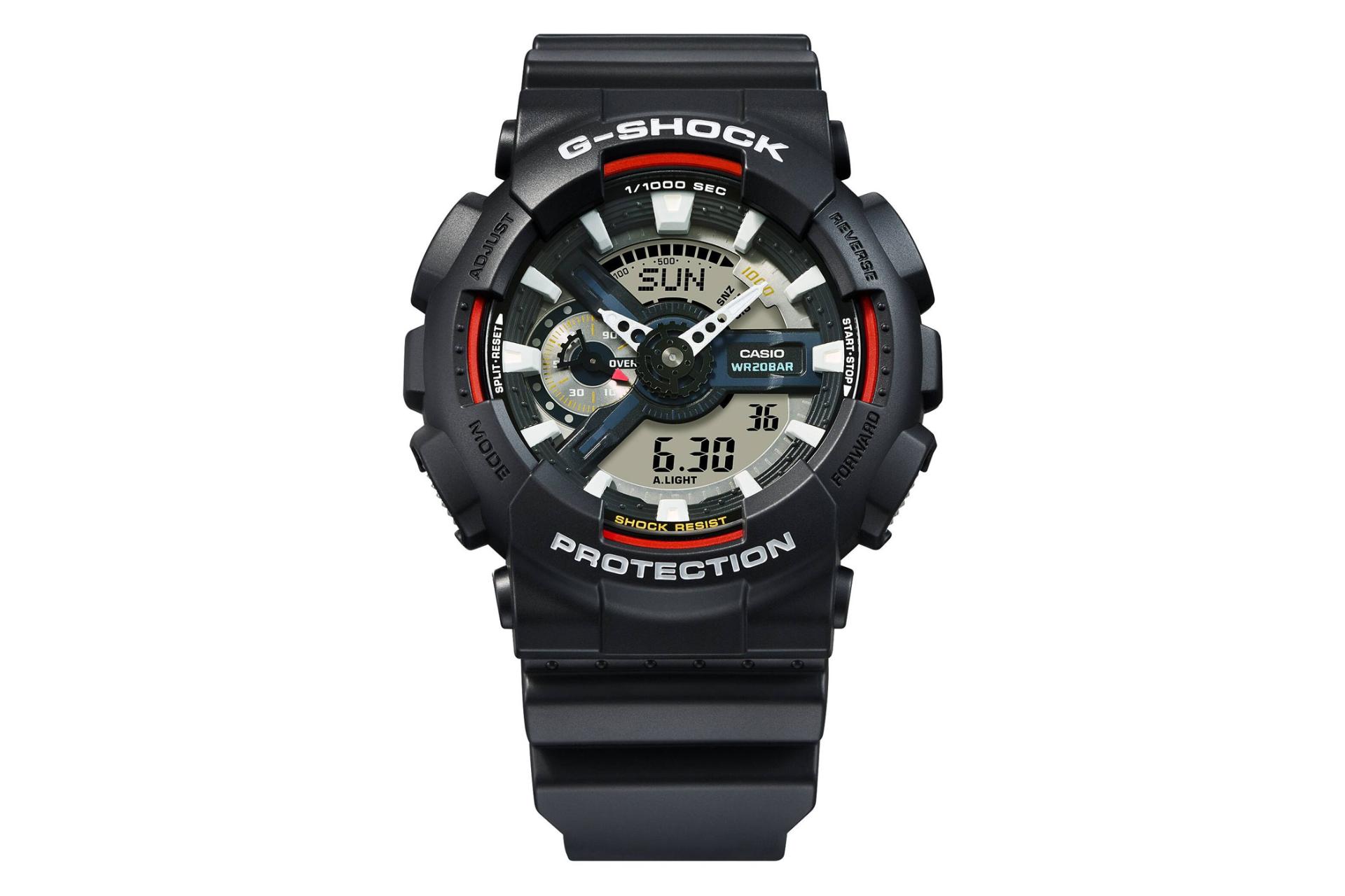 ساعت مچی مردانه کاسیو جی شاک GA-110RL-1A نمای جلو