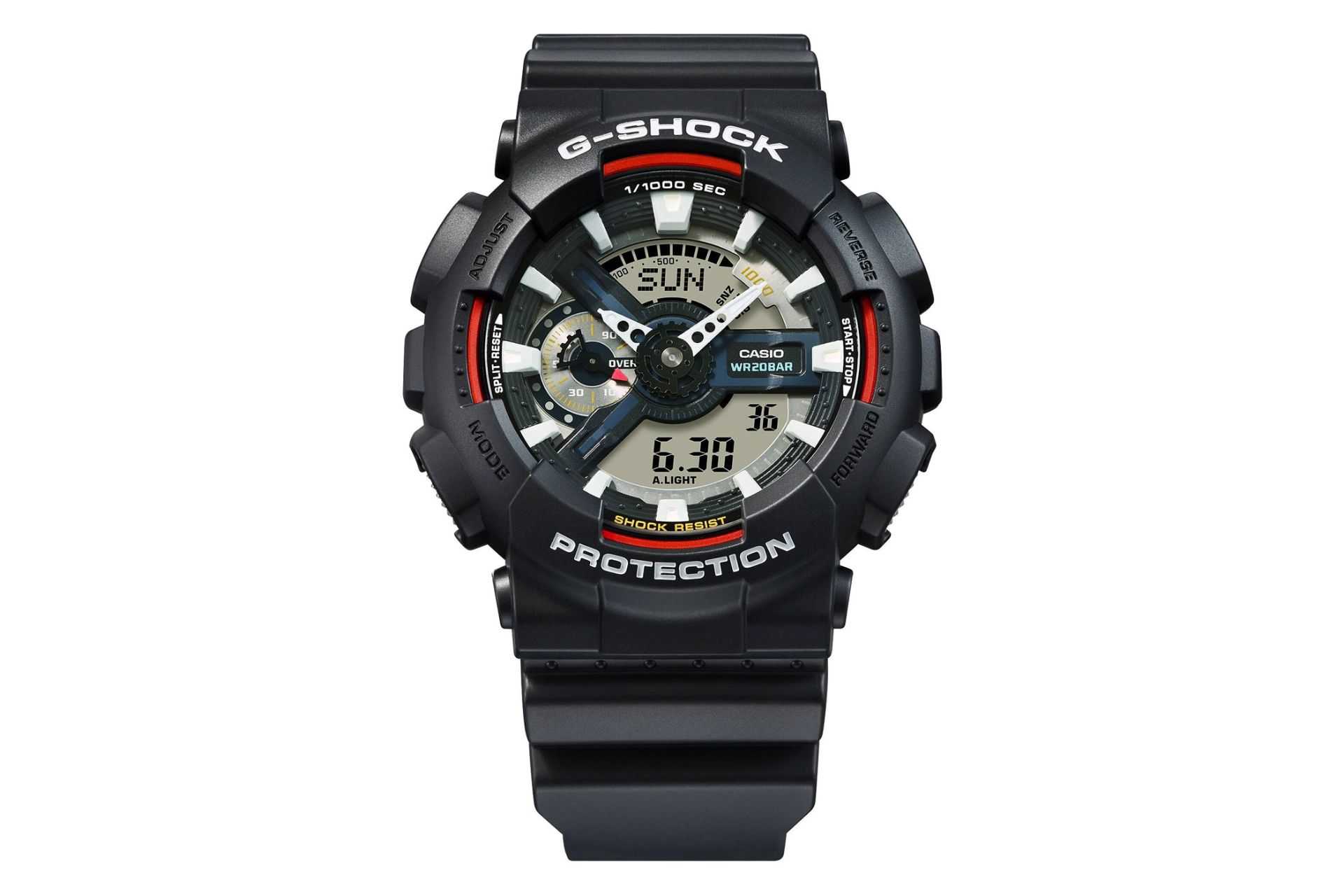 ساعت مچی مردانه کاسیو جی شاک GA-110RL-1A نمای جلو
