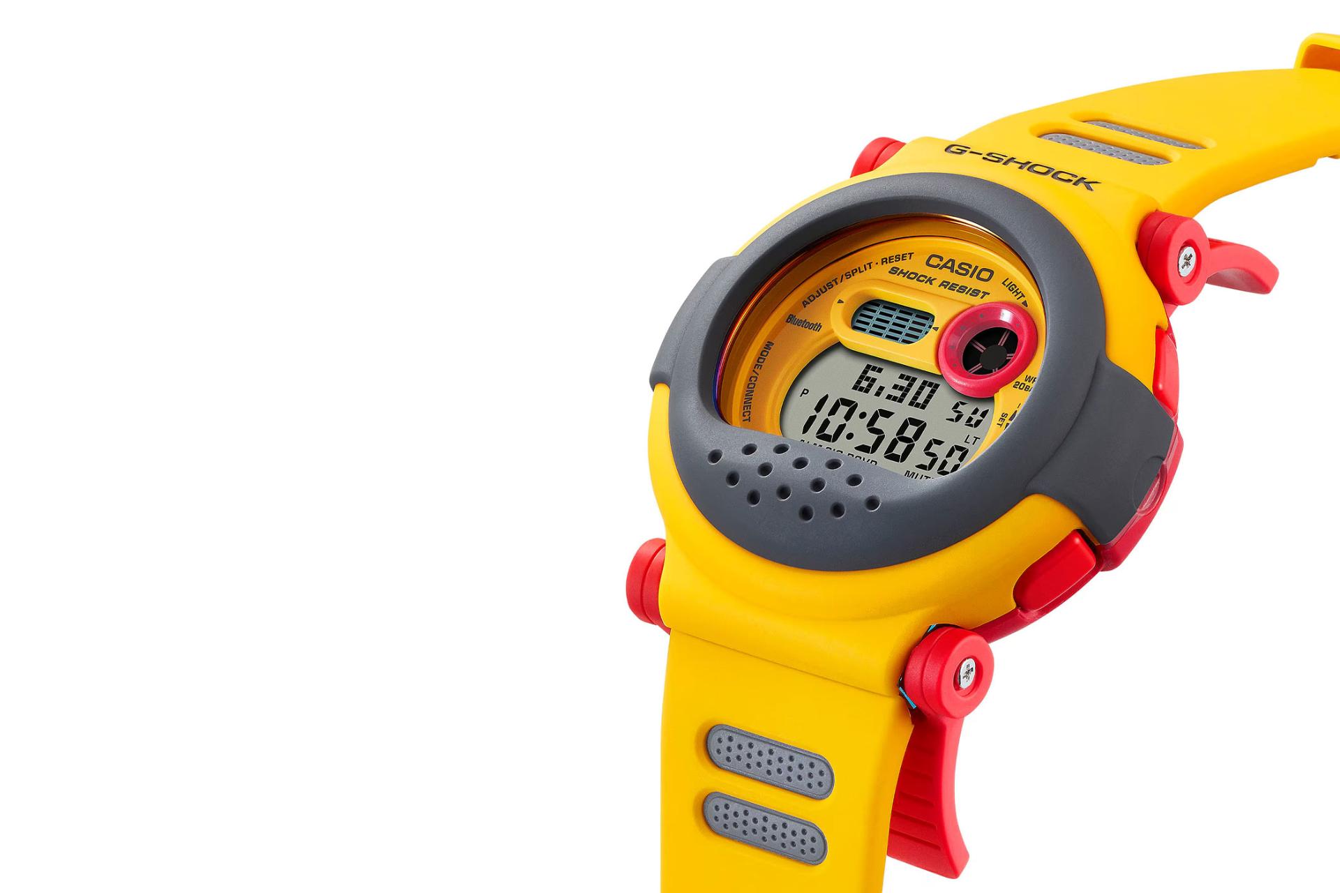 نمای کنار ساعت مچی مردانه کاسیو جی شاک G-B001MVE-9