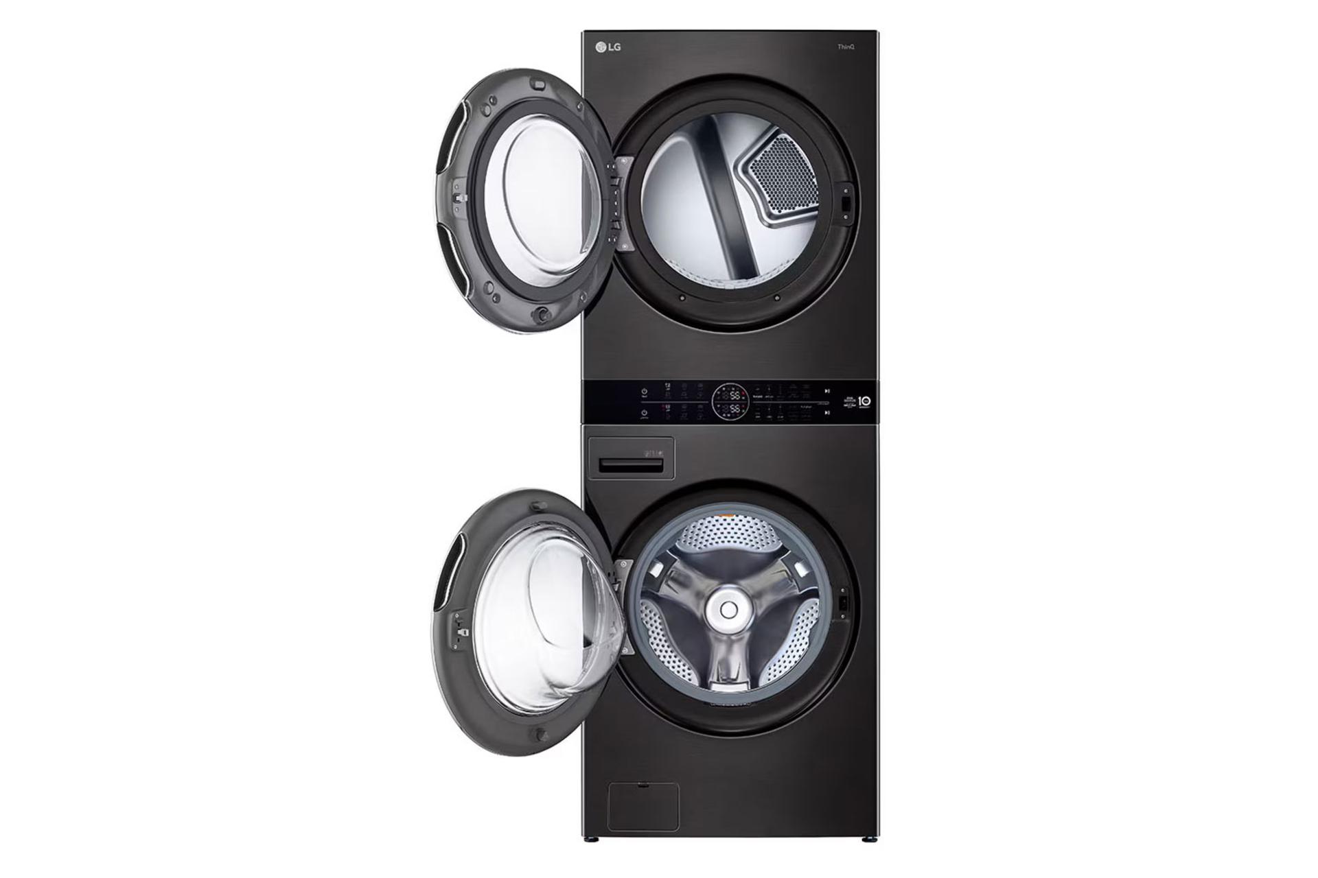 نمای داخل ماشین لباسشویی ال جی WT2116