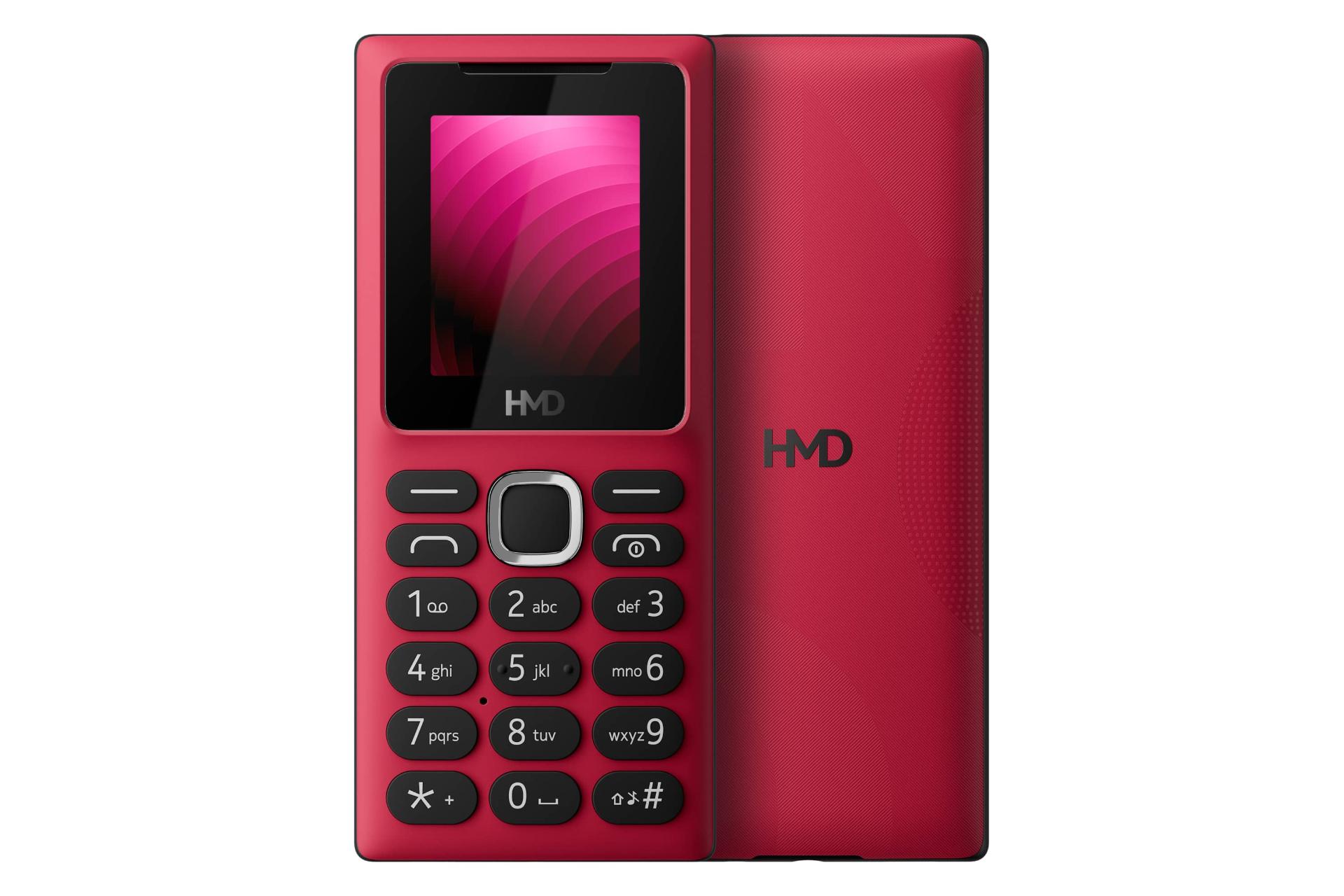 پنل جلو و پشت گوشی موبایل اچ ام دی HMD 100 قرمز