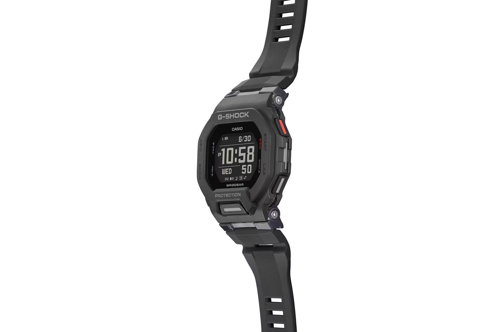 نمای کنار ساعت مچی مردانه کاسیو جی شاک GBD-200-1