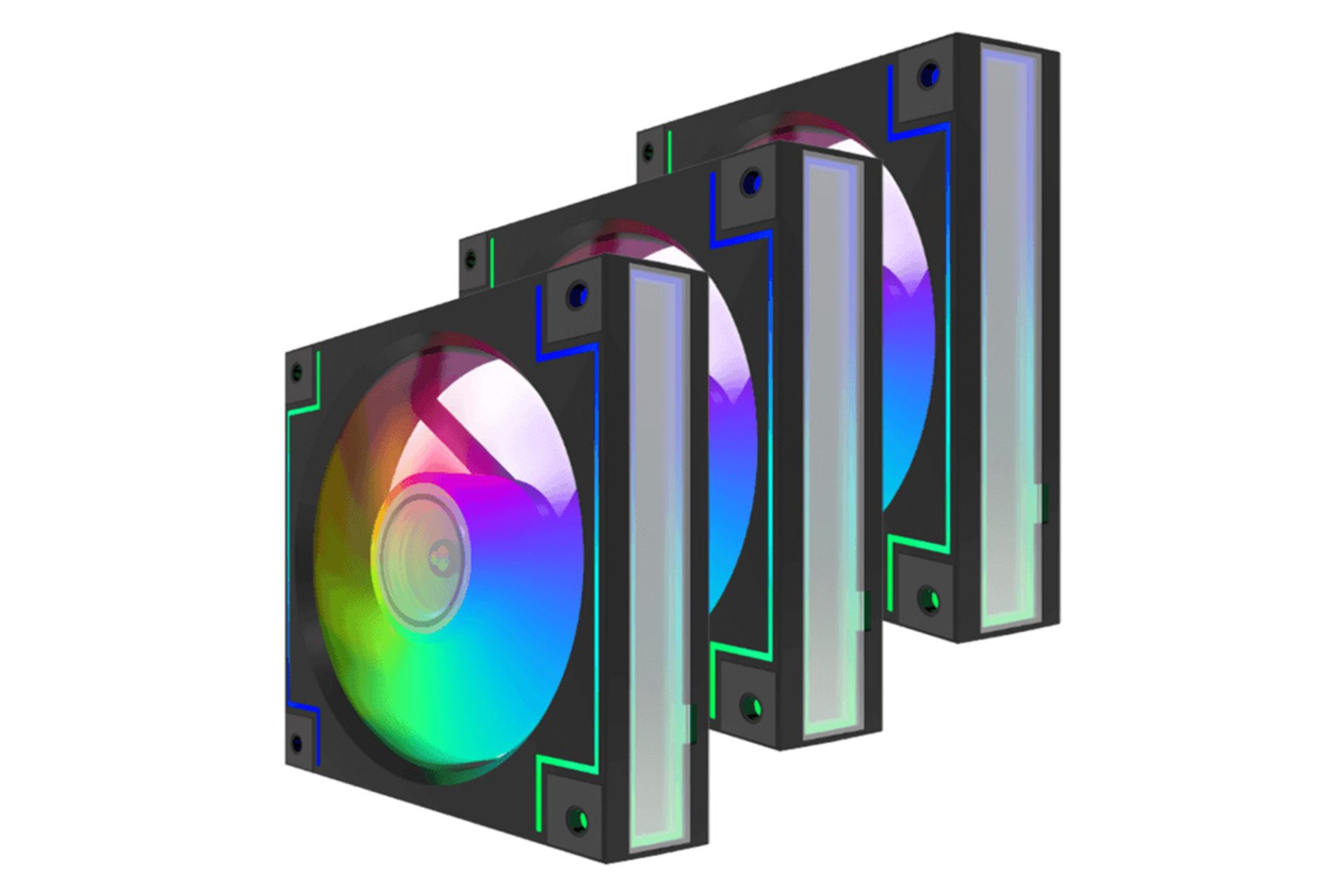 فن کیس گیم مکس RD300 BK بسته 3 عددی رنگ مشکی