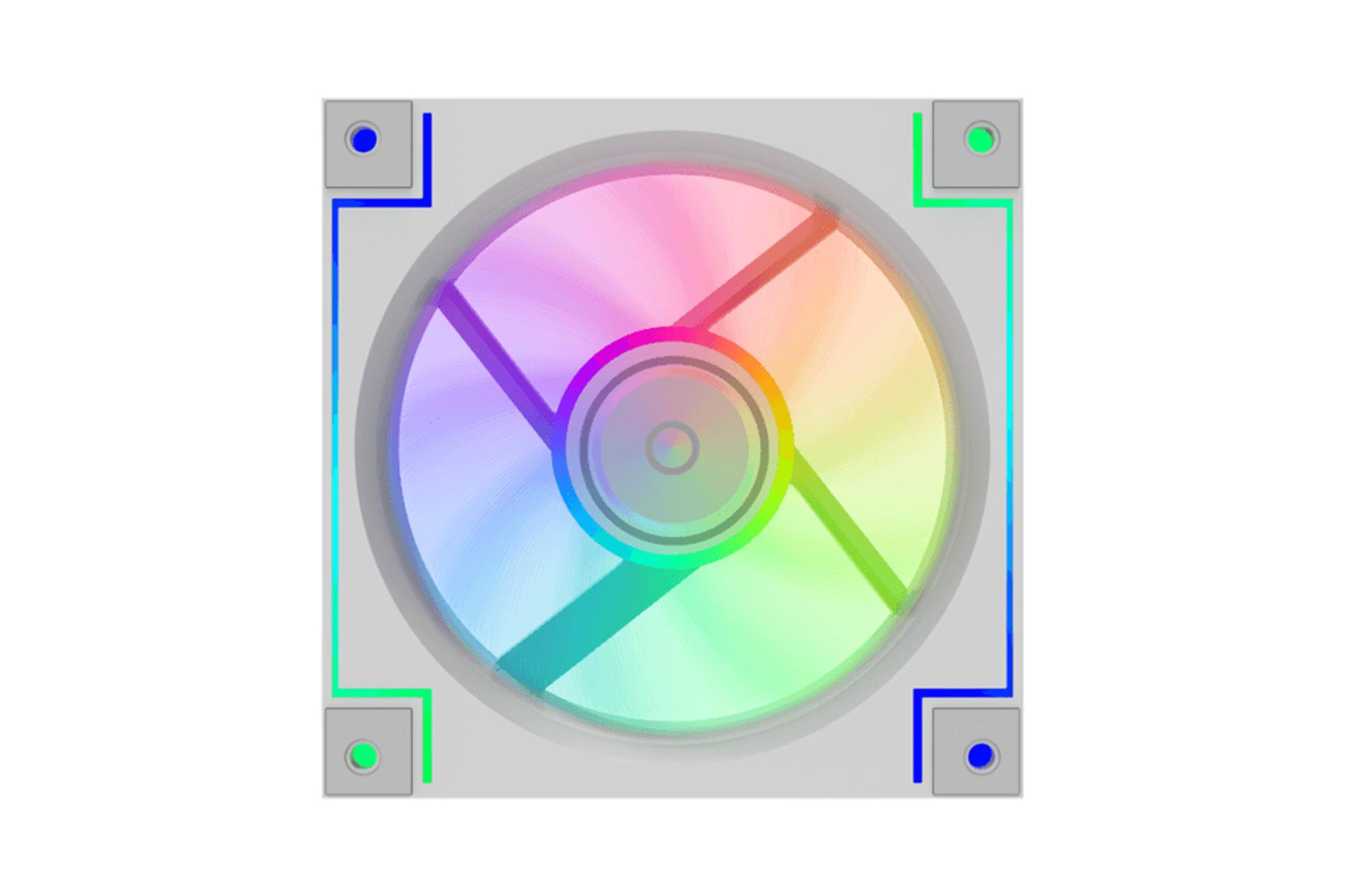 فن کیس گیم مکس RD300 WH بسته 3 عددی نمای جلو