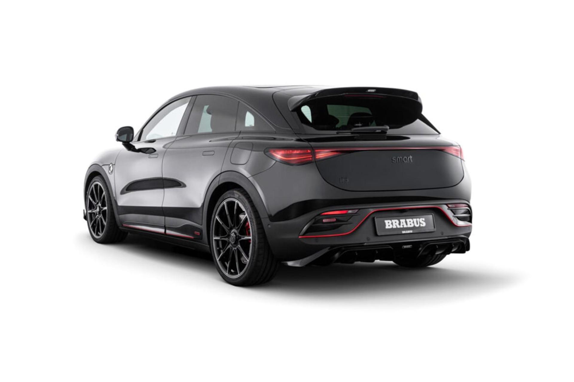 خودرو اسمارت برایوس Smart #3 Brabus نمای پشت و جانبی