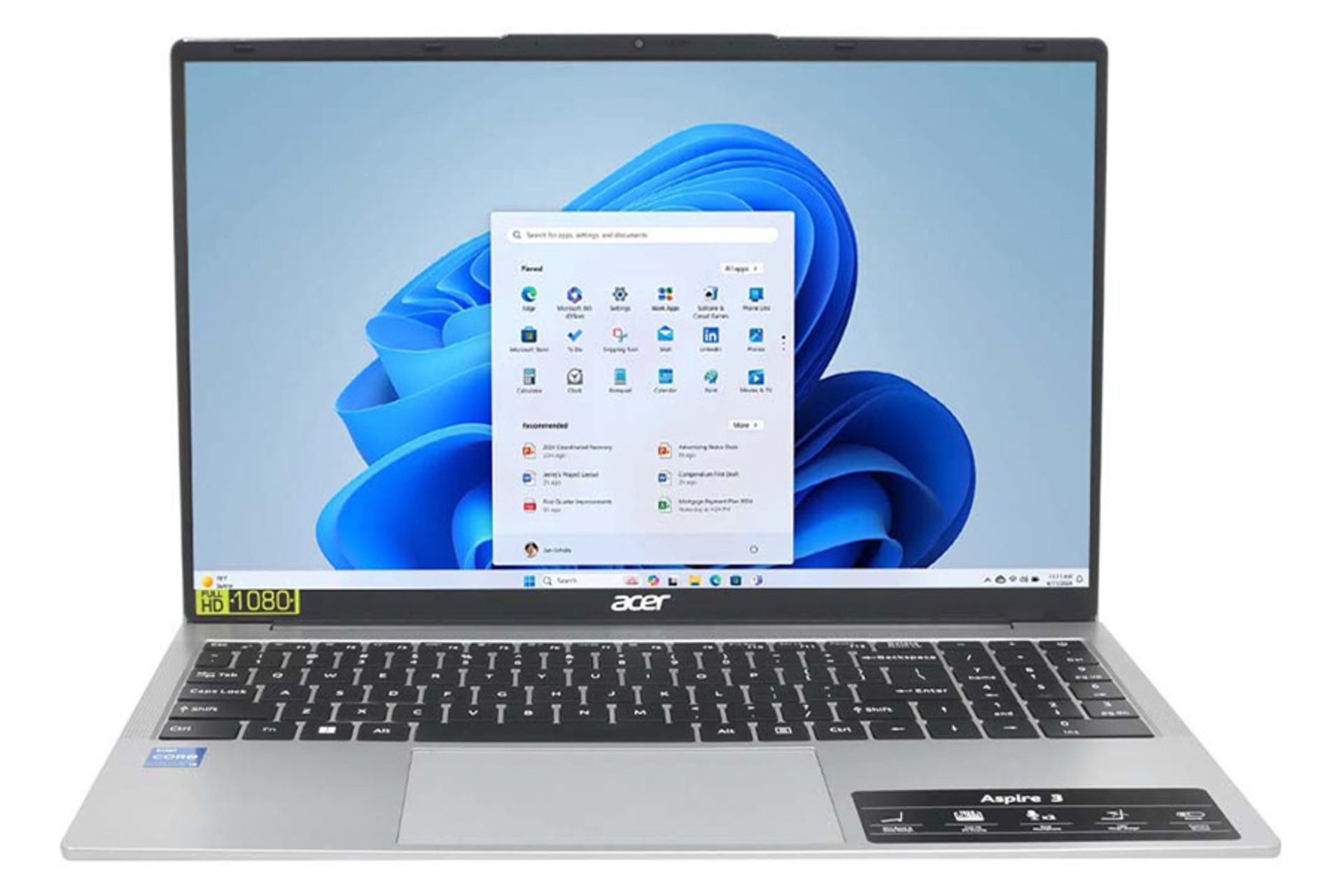 لپ تاپ ایسر Acer Aspire 3 A325-53 نمای جلو