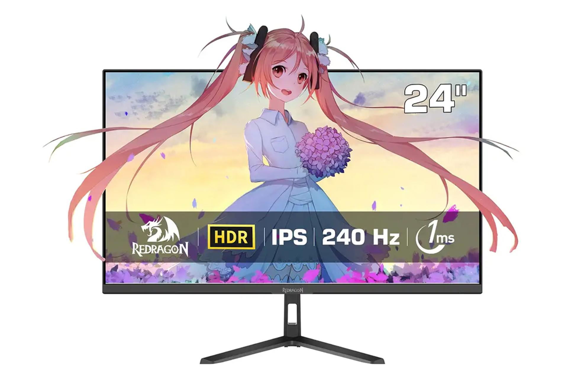 مانیتور ردراگون 23.8 اینچ مدل GMW2481SE نمای جلو