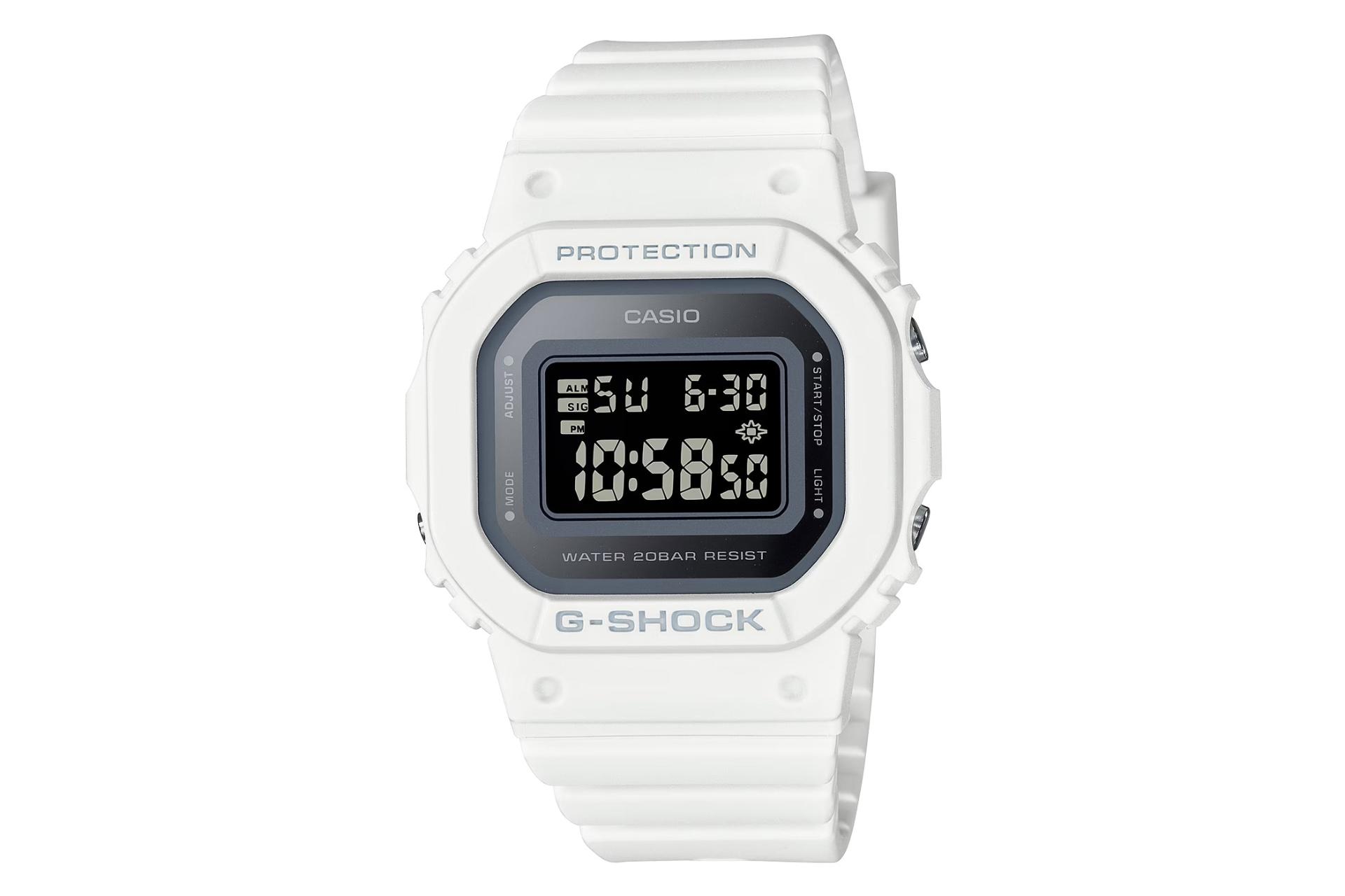 ساعت مچی زنانه کاسیو جی شاک GMD-S5600-7 رنگ سفید
