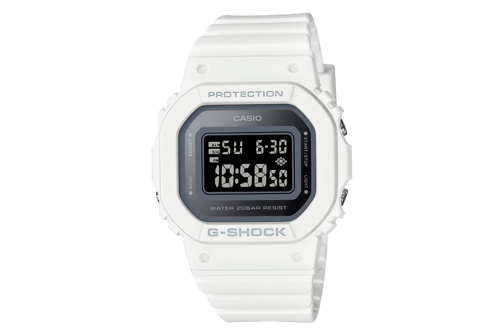 ساعت مچی زنانه کاسیو جی شاک GMD-S5600-7 رنگ سفید