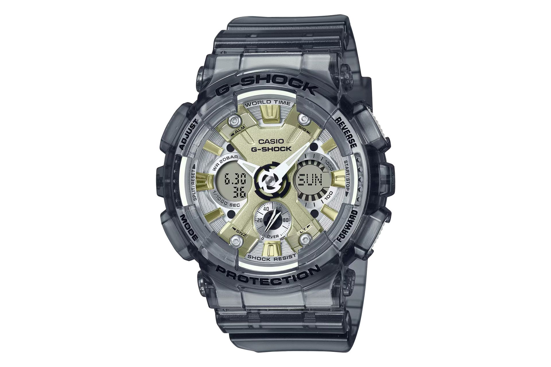 نمای سمت راست ساعت مچی زنانه کاسیو جی شاک GMA-S120GS-8A