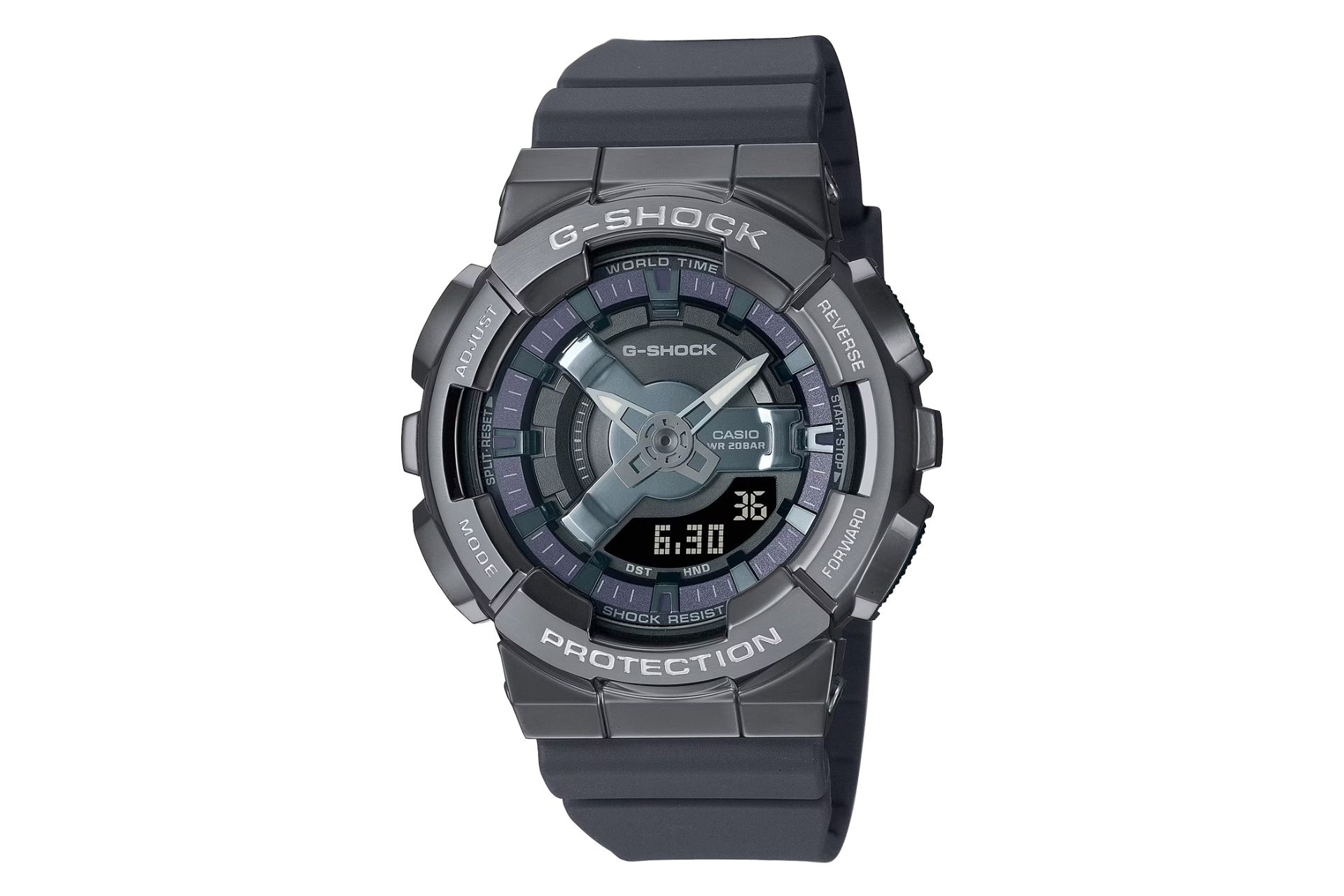 نمای سمت راست ساعت مچی زنانه کاسیو جی شاک GM-S110B-8A