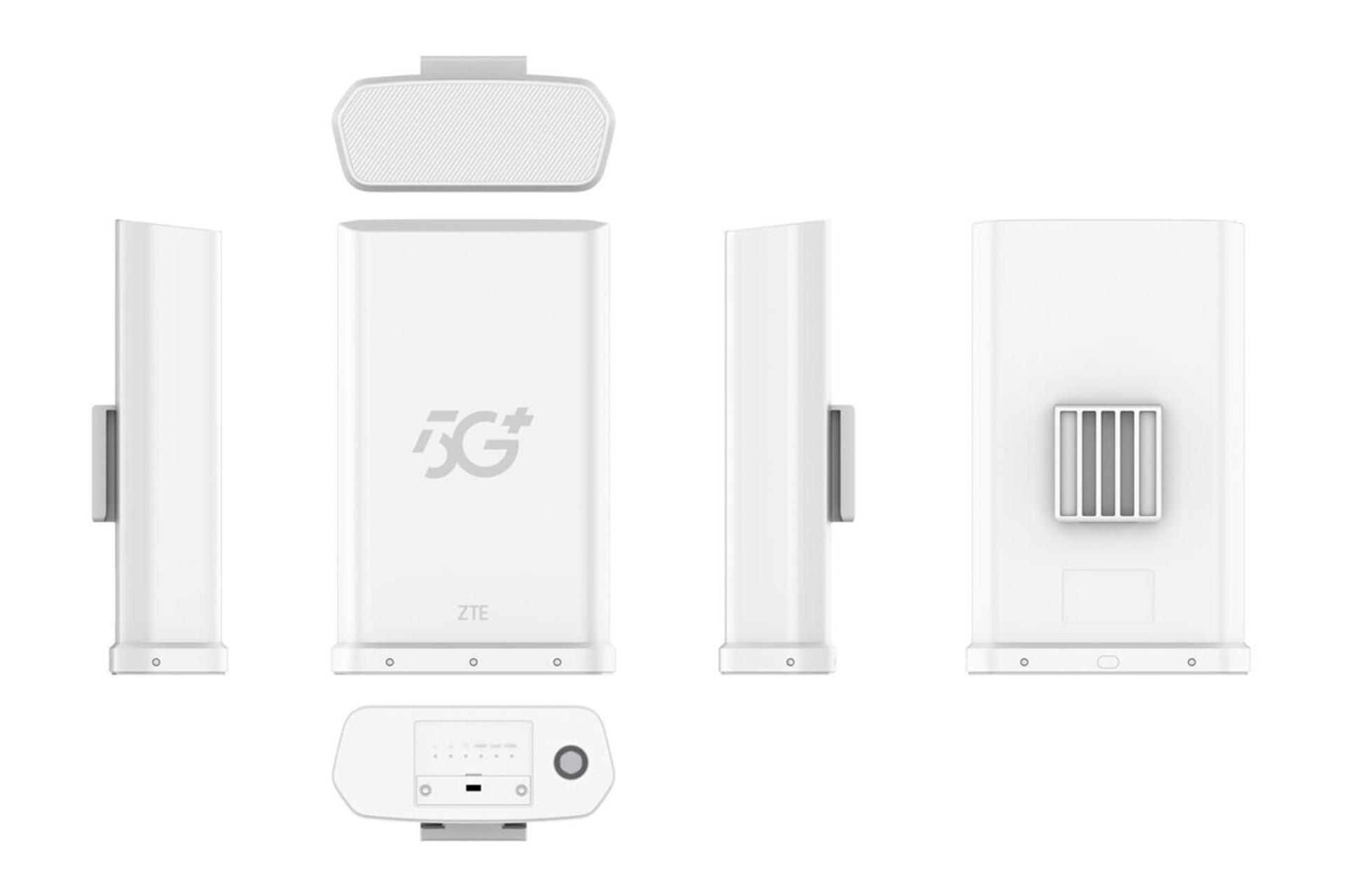 ابعاد و اندازه مودم و روتر سیم‌ کارتی زد تی ای MC889A Pro