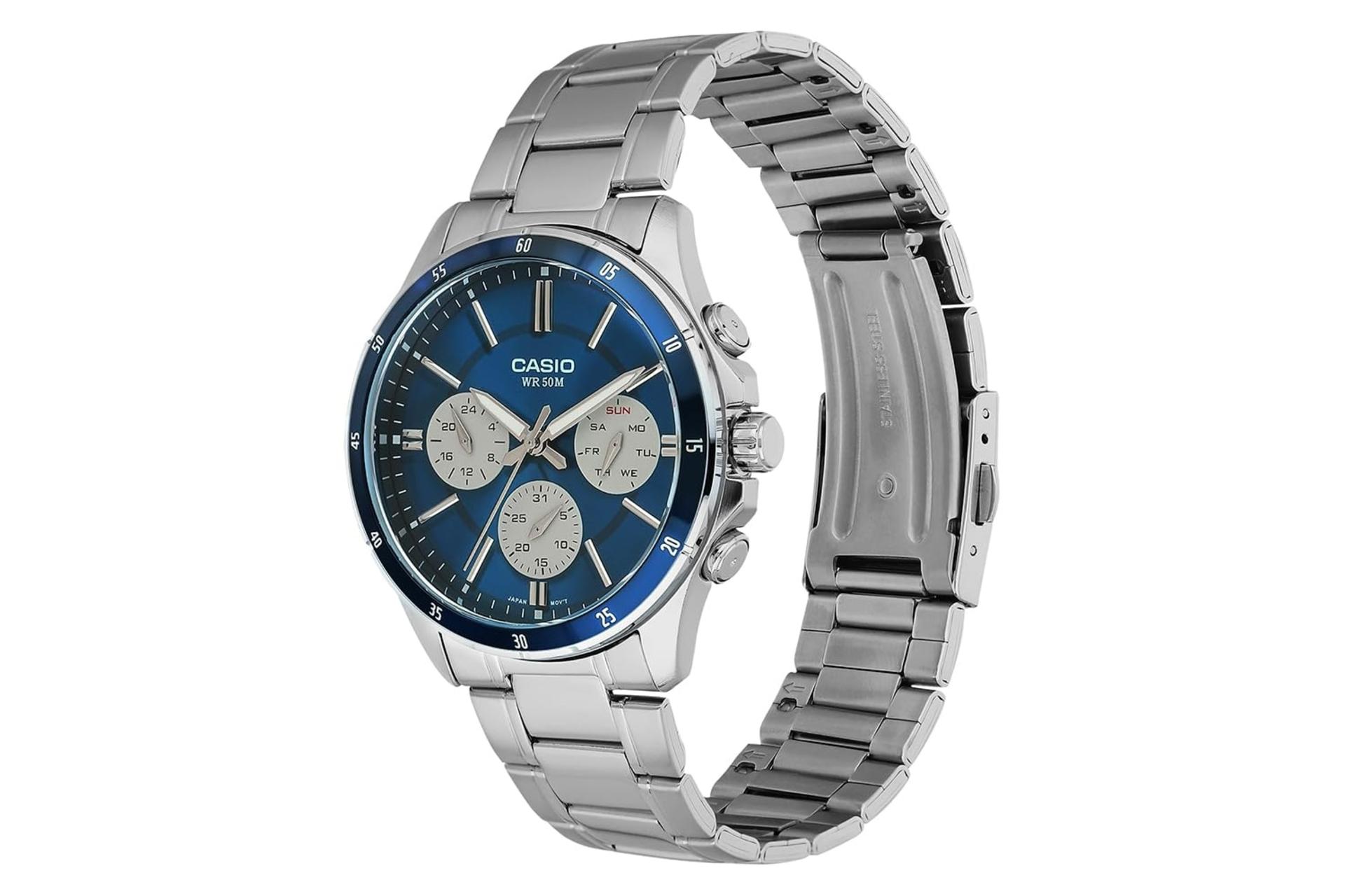 نمای راست ساعت مچی مردانه کاسیو Casio Standard MTP-1374D-2A3V