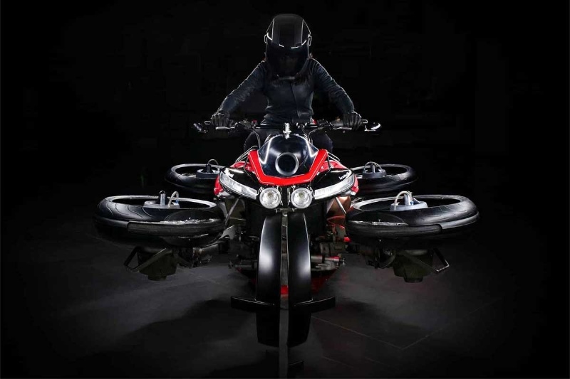 این موتورسیکلت عجیب توانایی پروازکردن دارد!