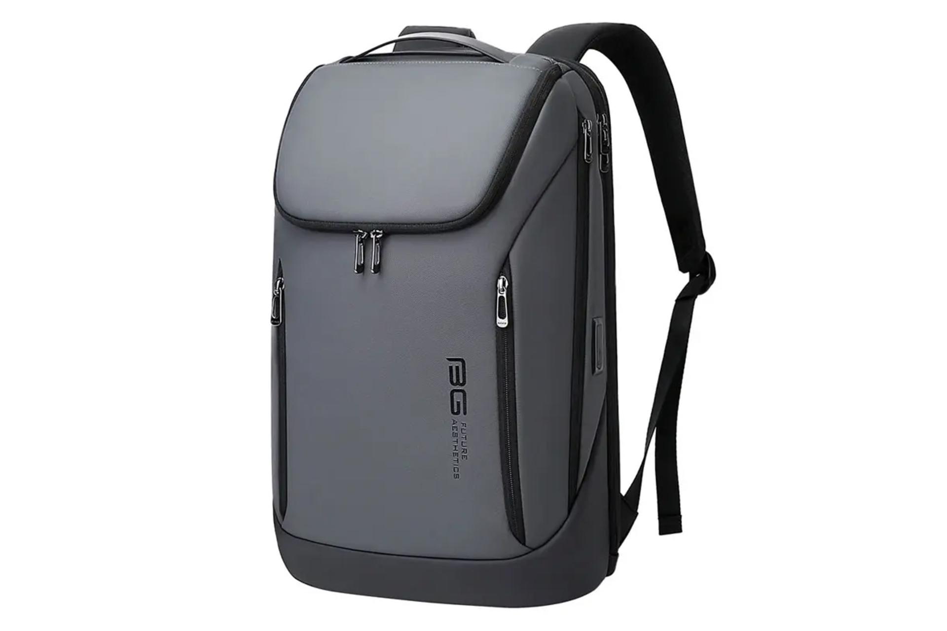 کیف لپ تاپ کوله پشتی لپ تاپ بنج BG-2517 مناسب 15.6 اینچ رنگ خاکستری