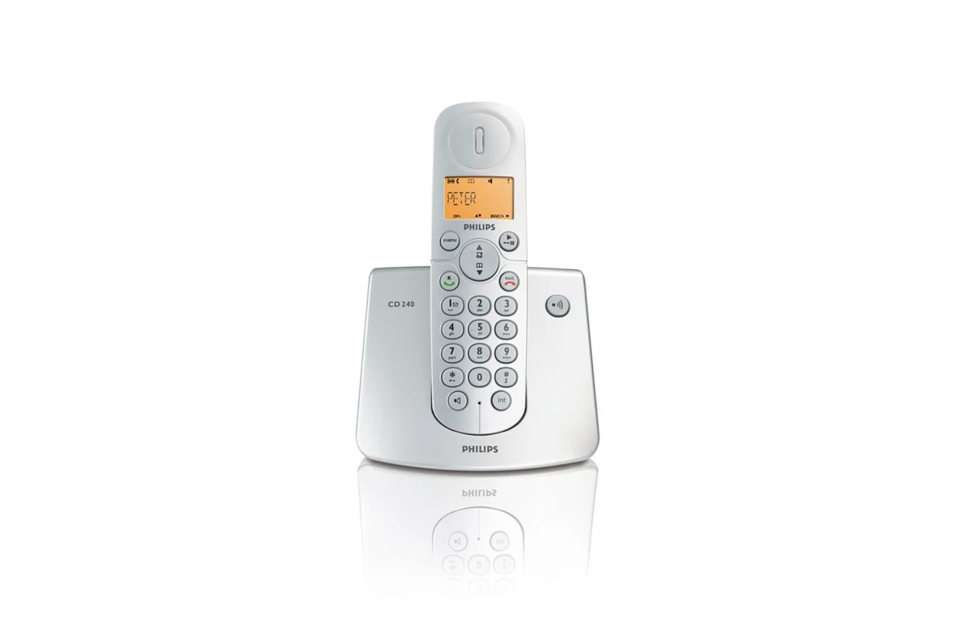 تلفن فیلیپس CD240 نمای جلو