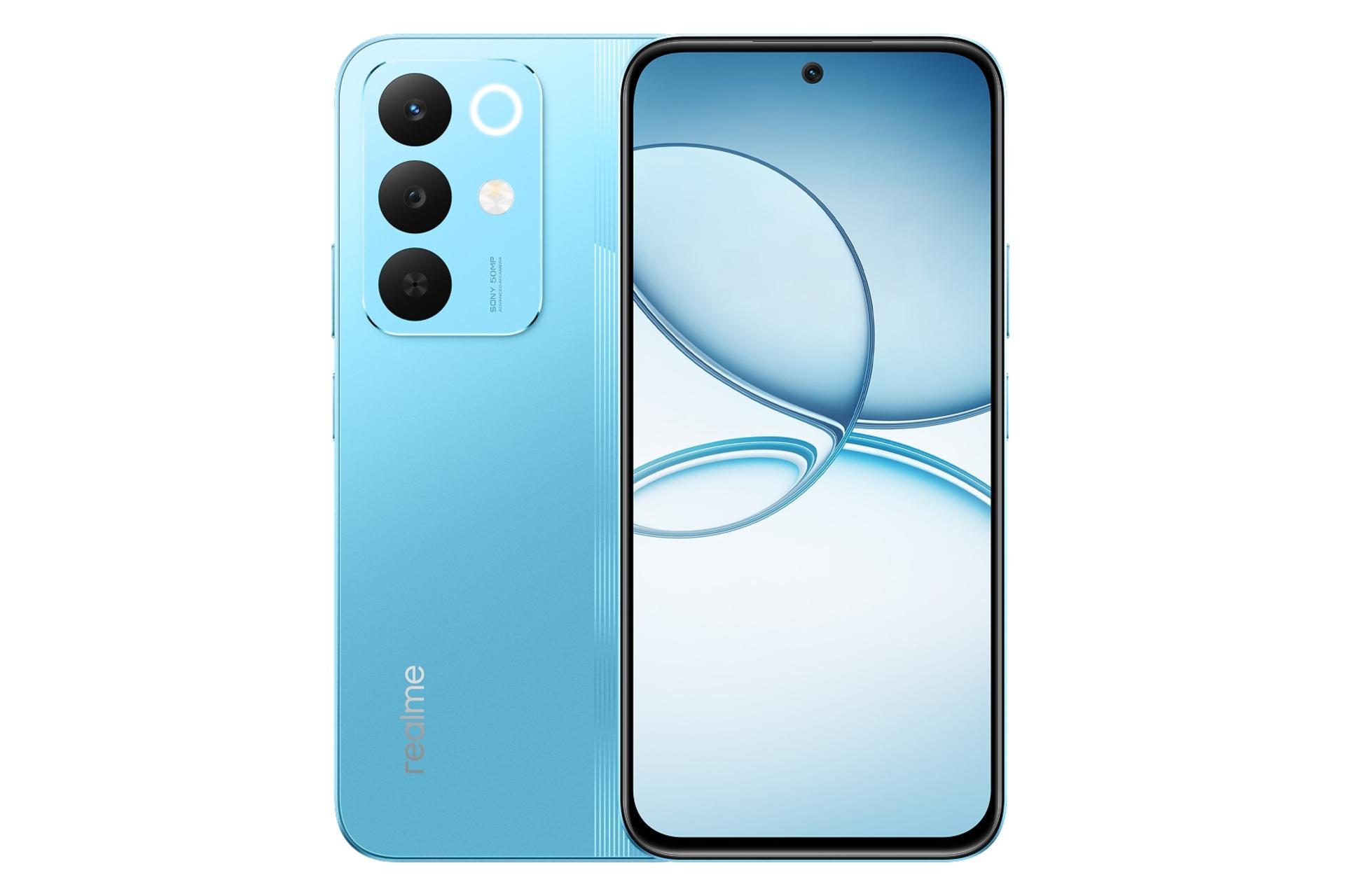 پنل جلو و پشت گوشی موبایل ریلمی Realme Narzo 90x آبی روشن