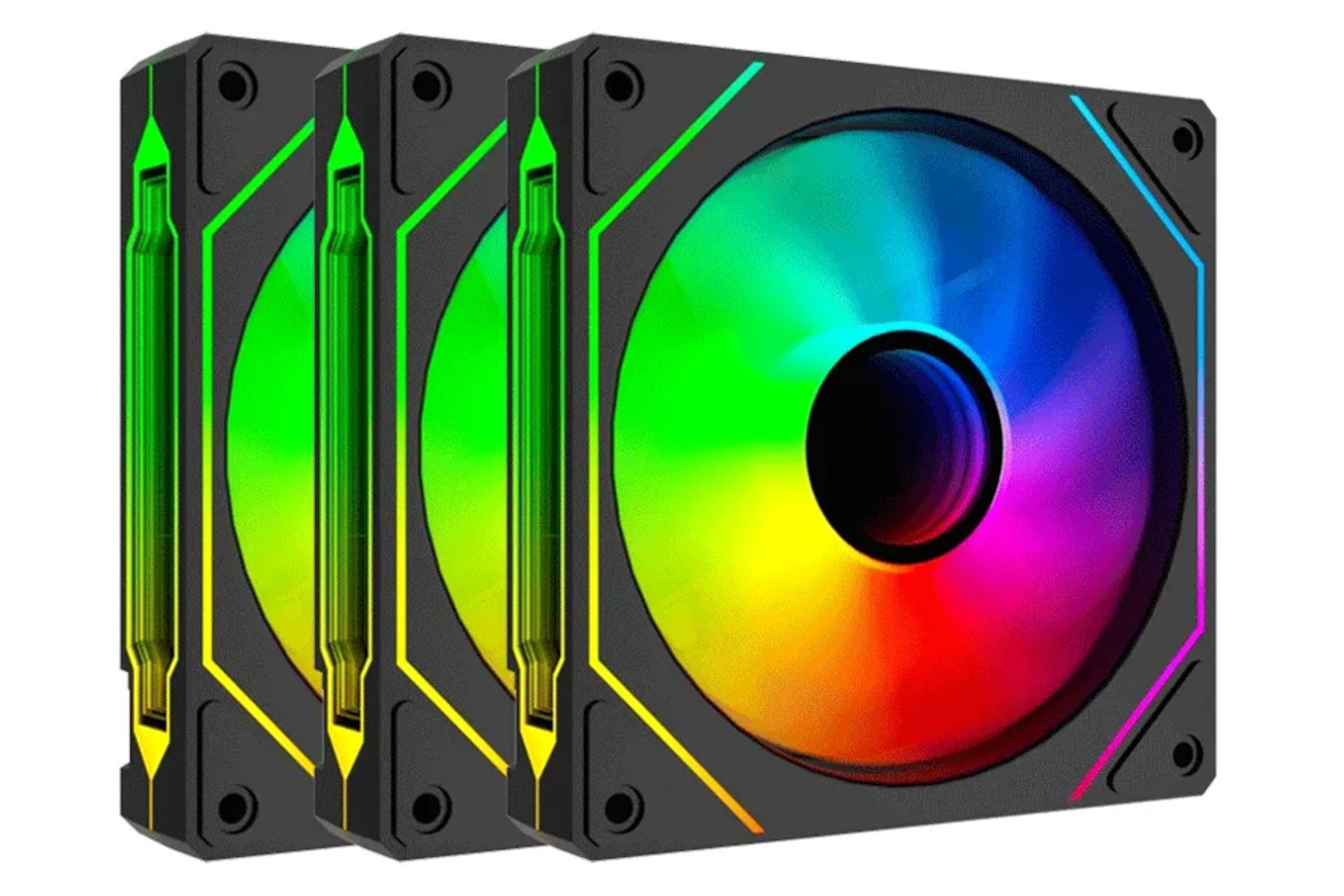 فن کیس لاجی کی F325RE بسته 3 عددی رنگ مشکی