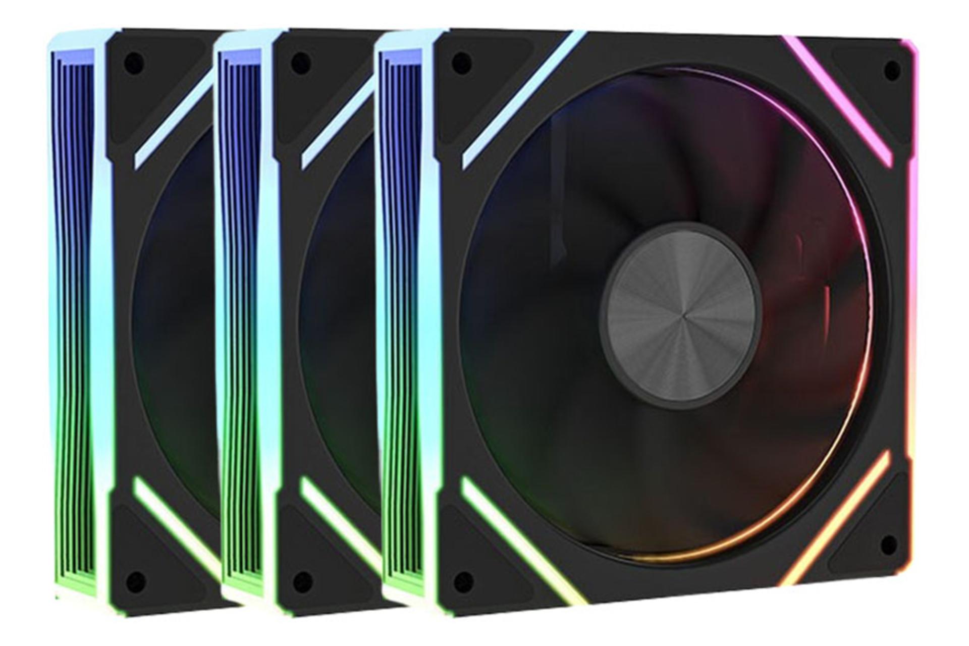 فن کیس لاجی کی F327RE بسته 3 عددی رنگ مشکی