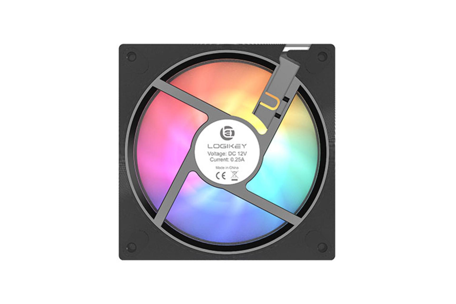 نمای پشت فن کیس لاجی کی F328RE بسته 3 عددی