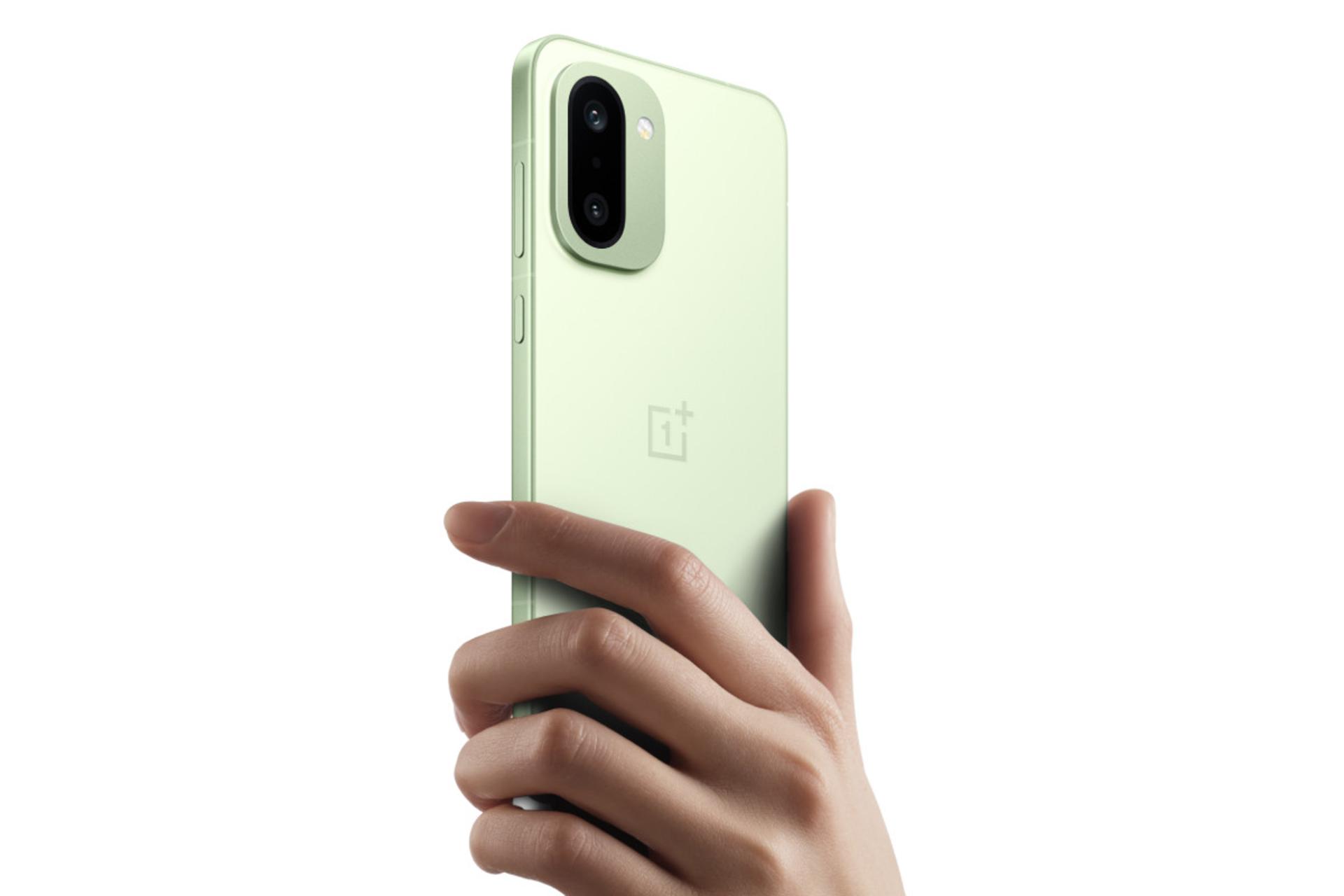 ابعاد گوشی موبایل وان پلاس OnePlus 15R سبز روشن