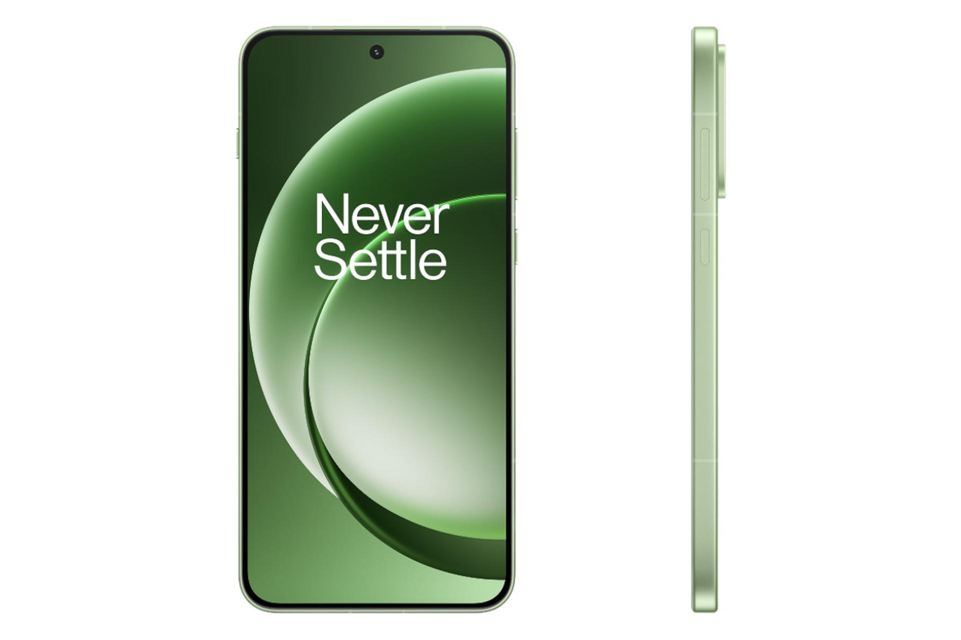 پنل جلو و فریم گوشی موبایل وان پلاس OnePlus 15R سبز روشن